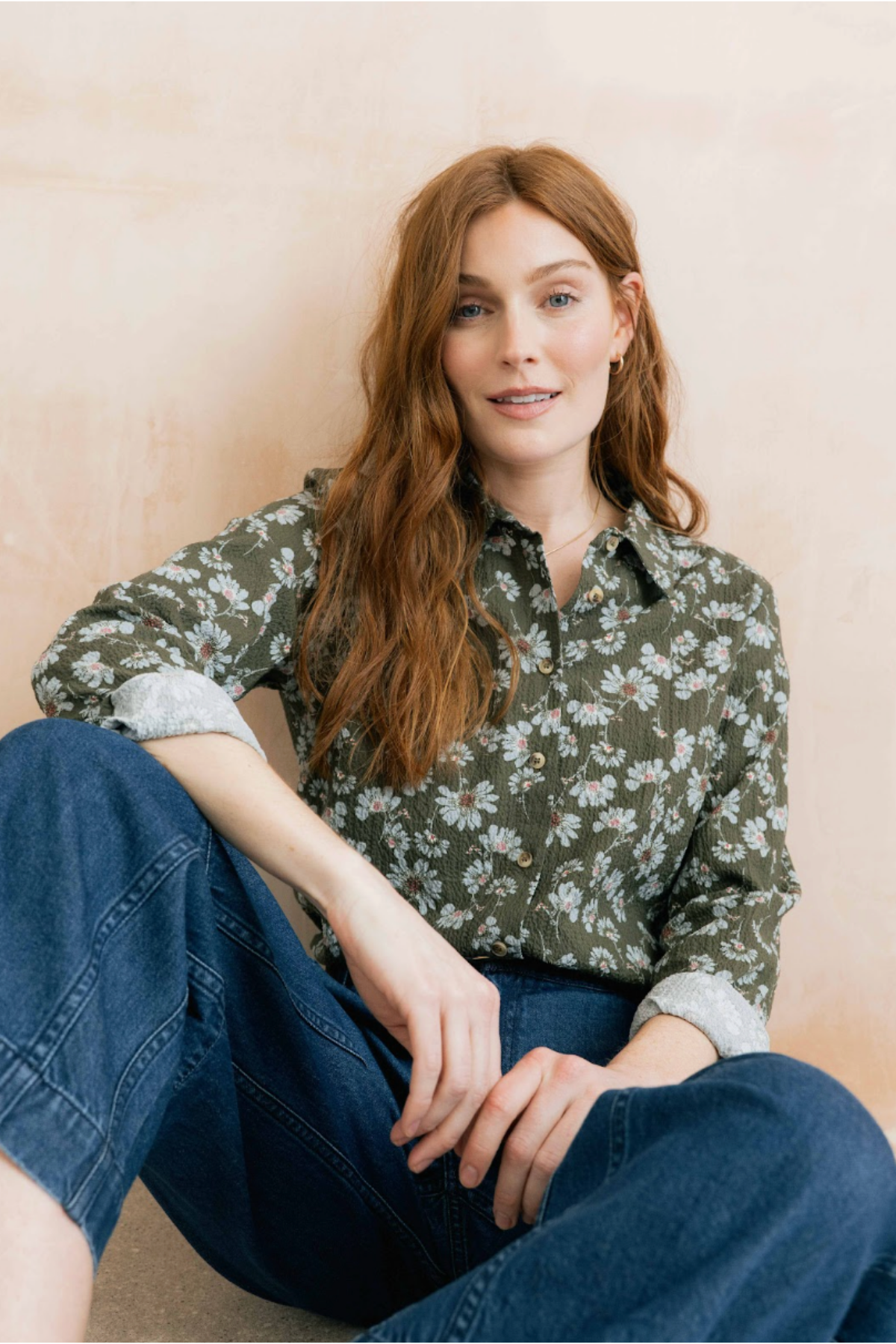 Pasty Shirt Brushstroke Blooms
