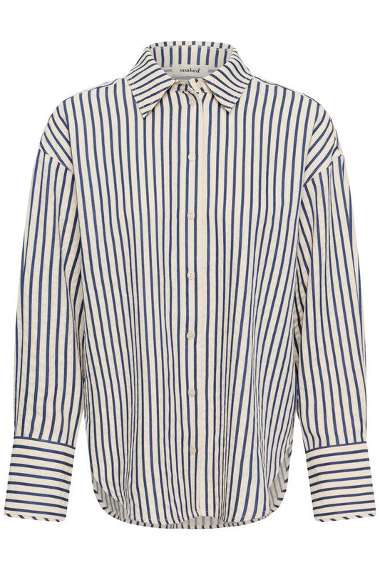 SLToledo Shirt - White & Blue Stripe
