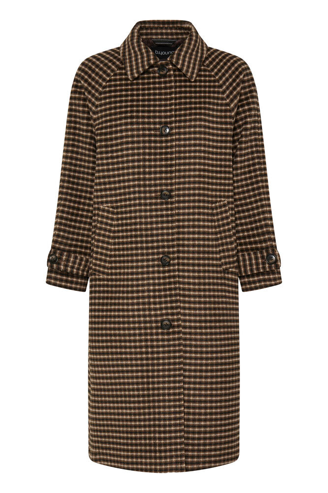 BYCAMIO Coat in olive nightcheck