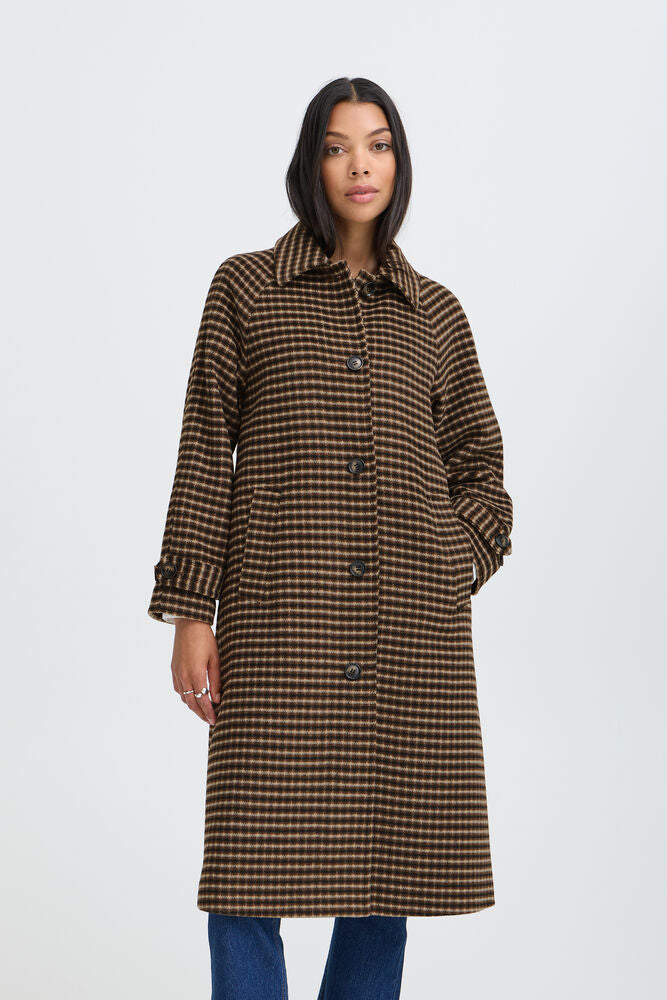 BYCAMIO Coat in olive nightcheck