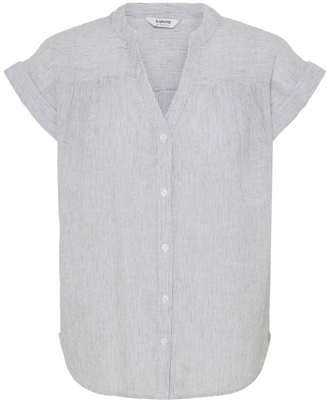 BYIZOLA Green Striped Shirt