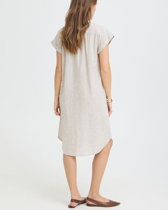 BYIZOLA Green Striped Dress