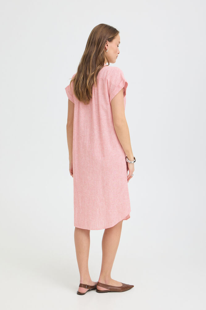 BYIZOLA Red Striped Dress