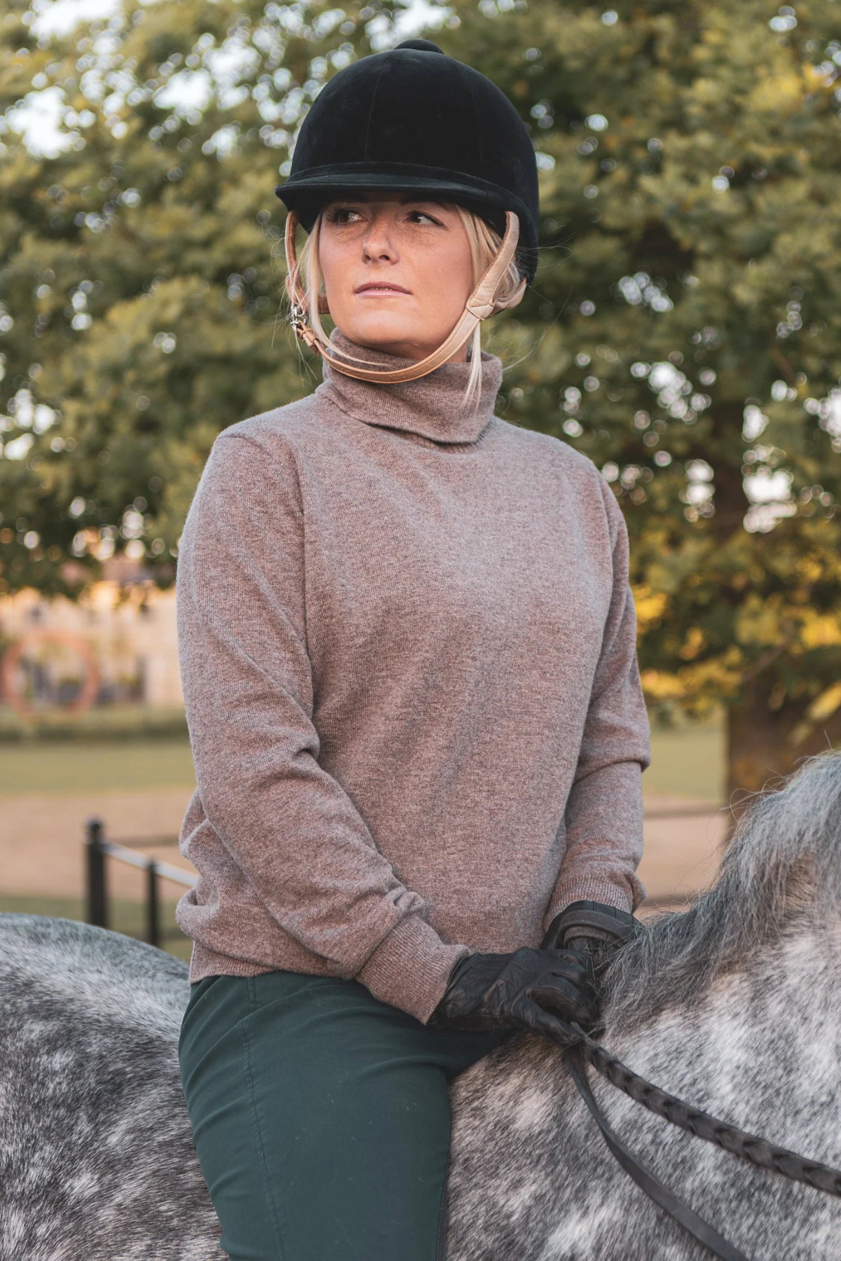 Martha Roll Neck Jumper - Dark Biscuit