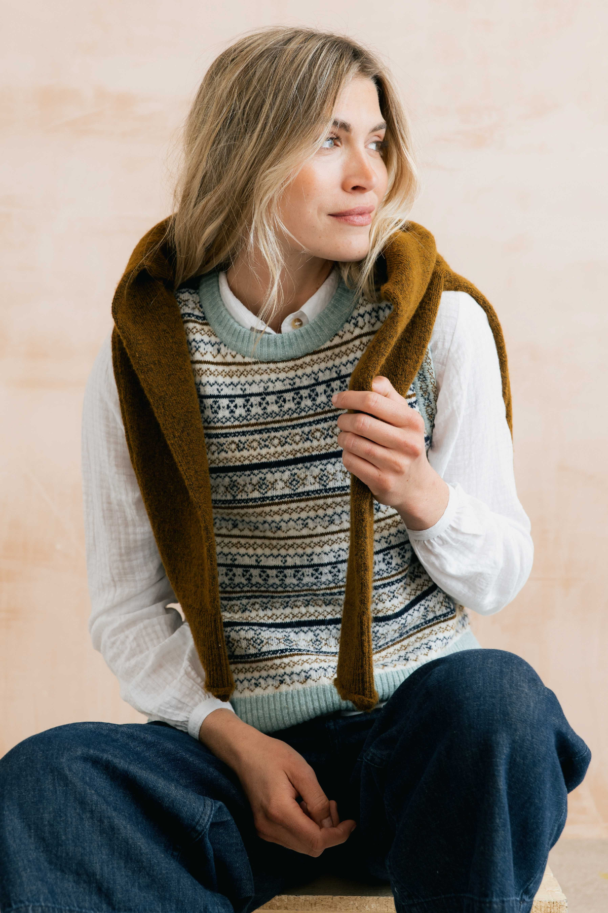 Joan Fair Isle Tank Fair Isle Knit