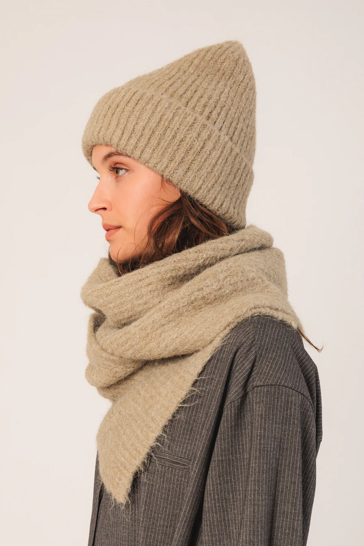 Knitted Hat - Aloe Green
