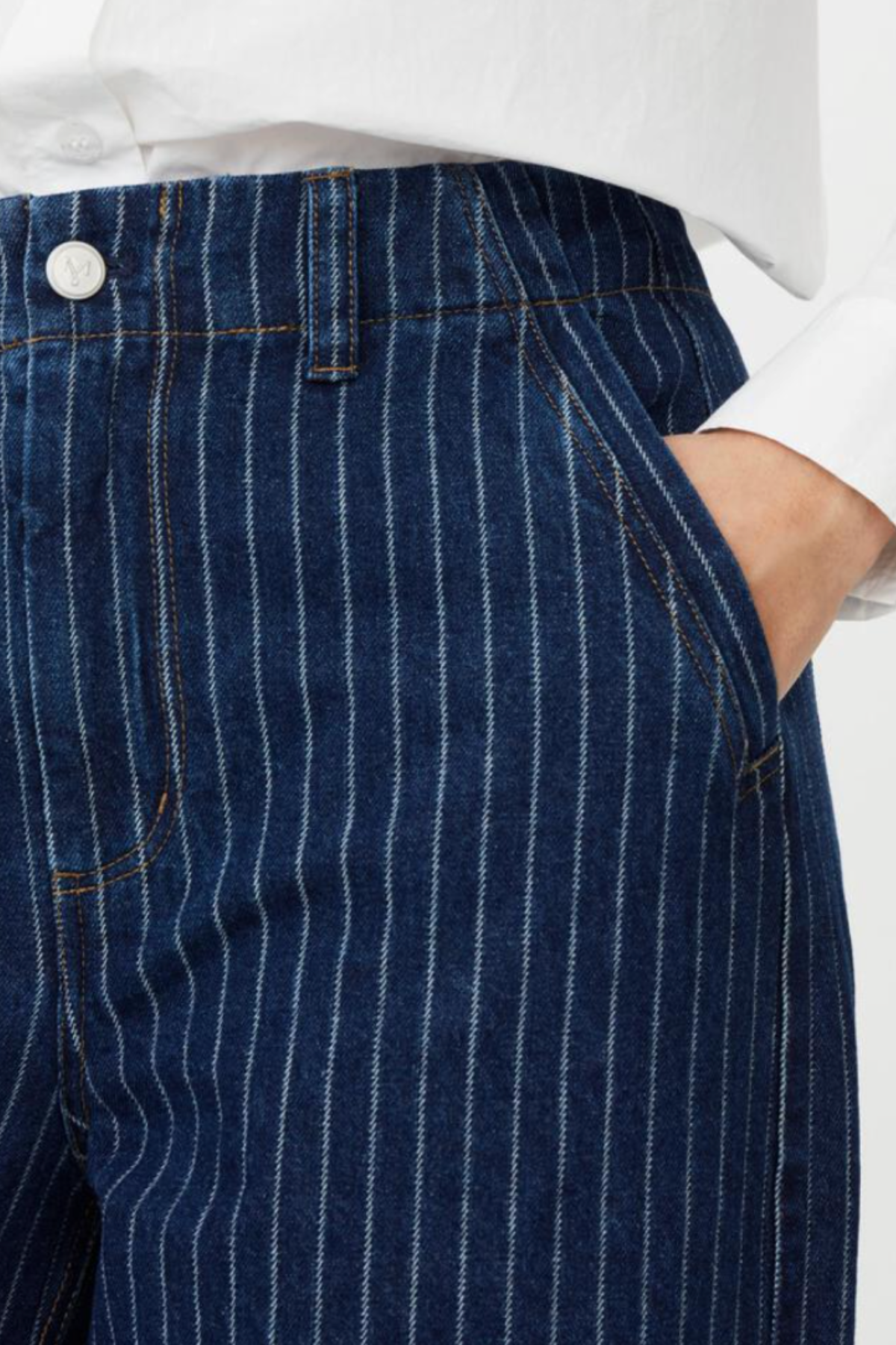 MaPoelisse Trousers - Stripe Denim
