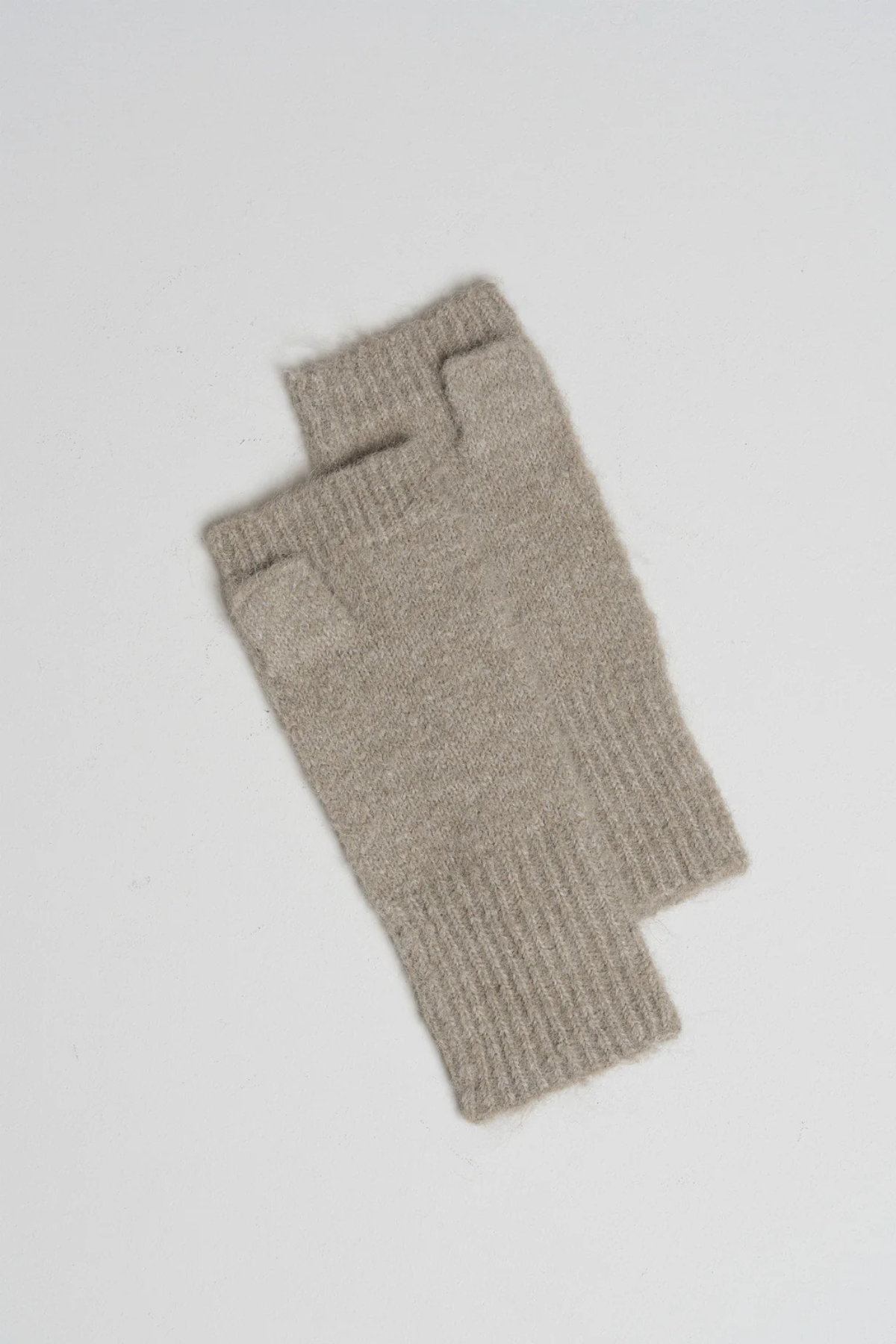 Knitted Mittens - Aloe Green