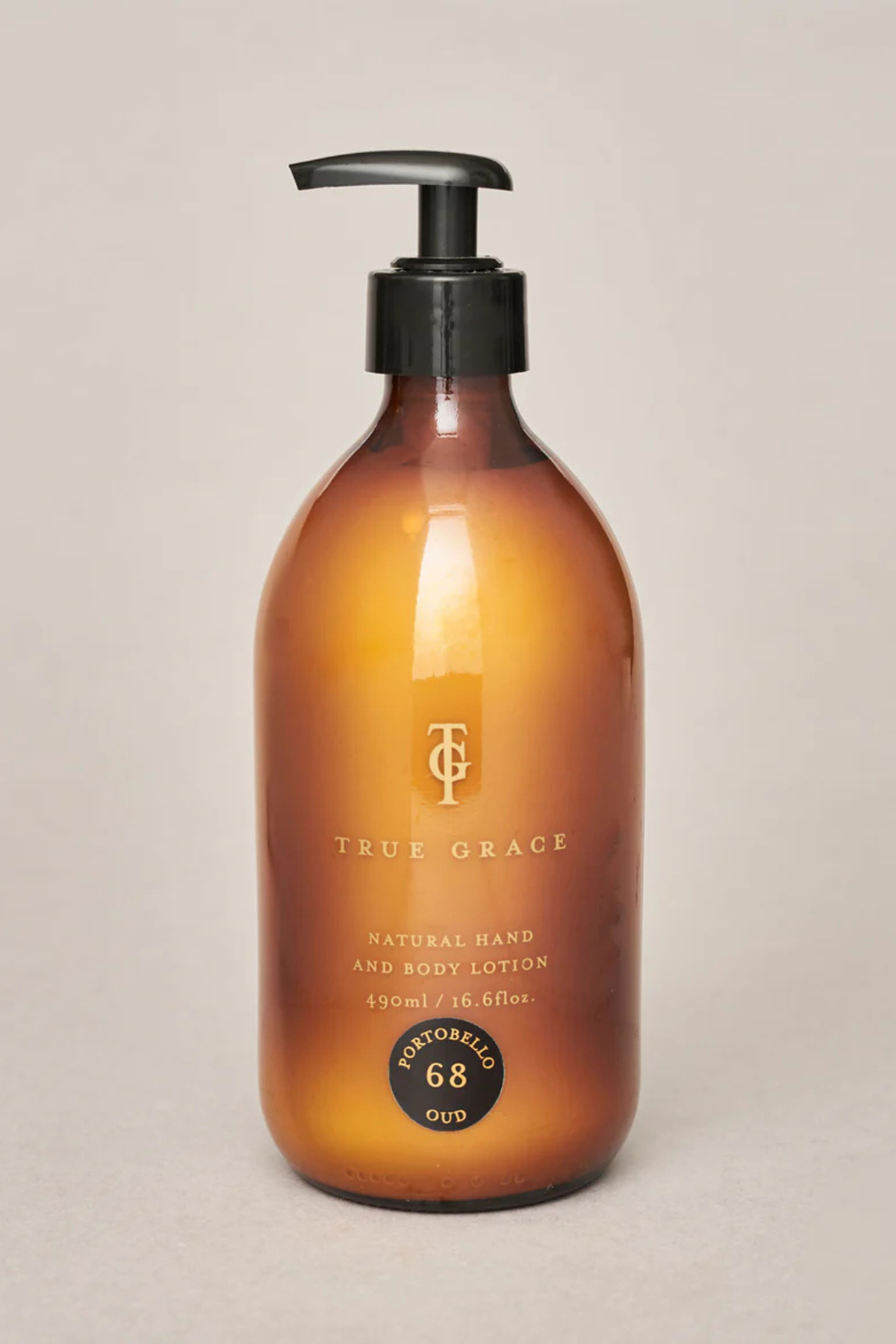 Natural Hand & Body Lotion -Portobello Oud -490ml true grace