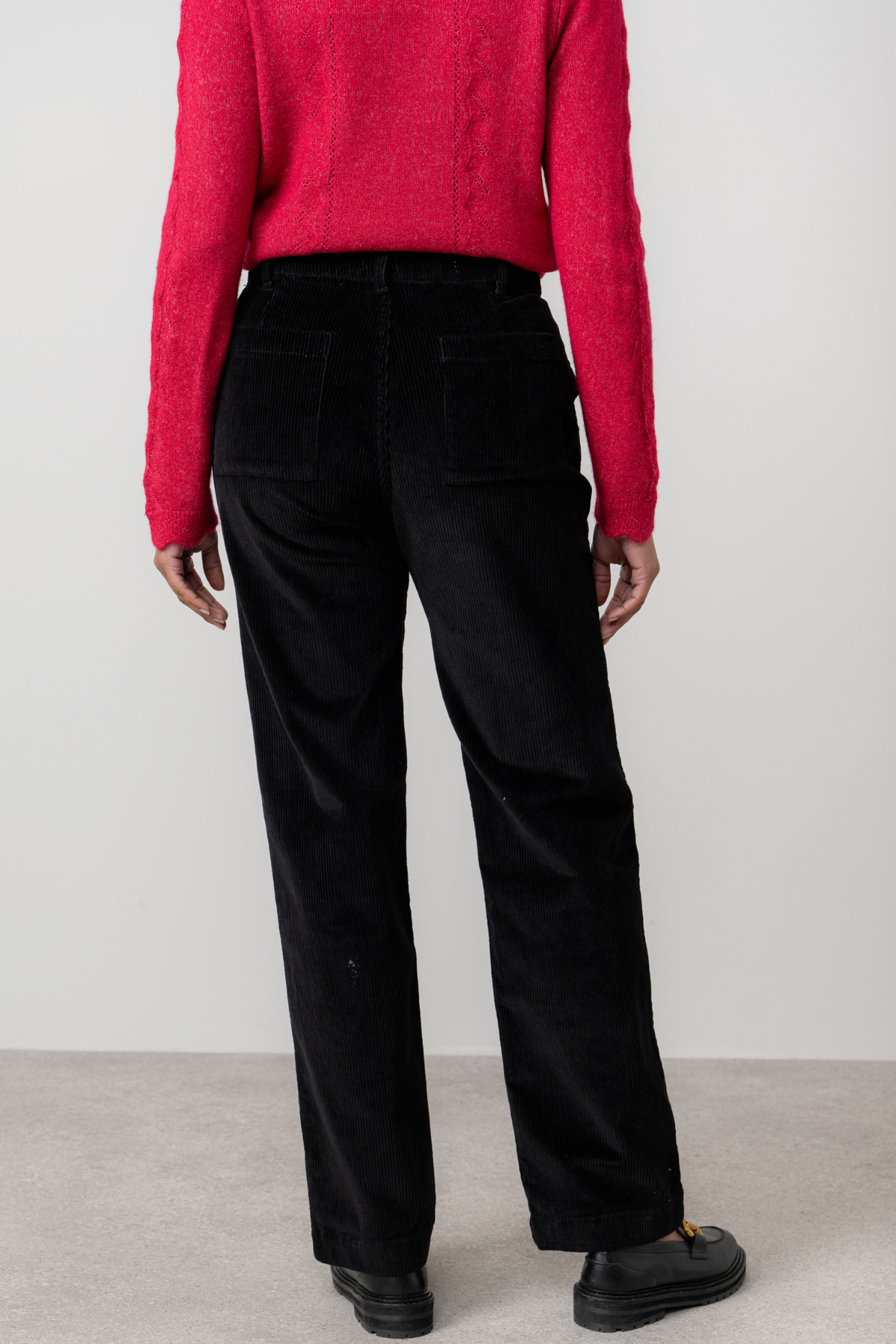 Strachan Cord Trousers Long - Black