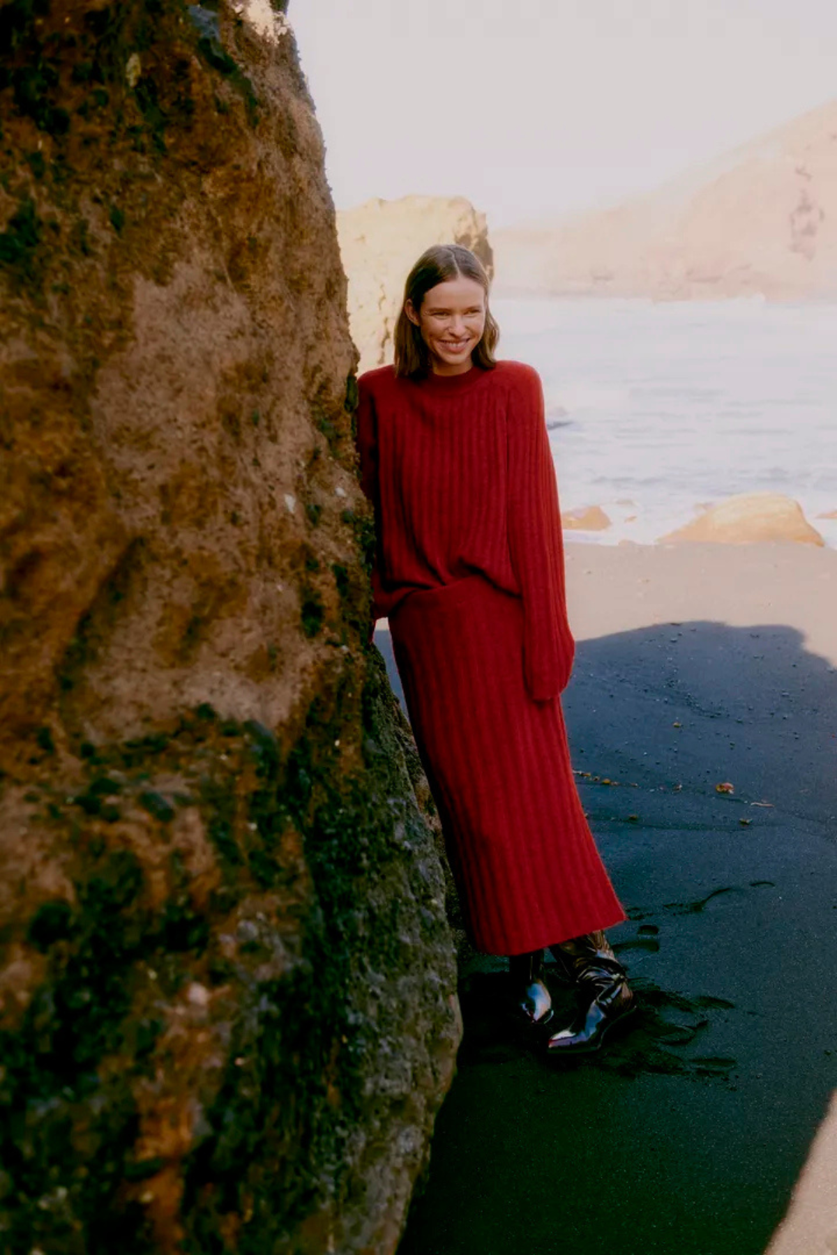 BYMARIANNE Rib Slim Skirt