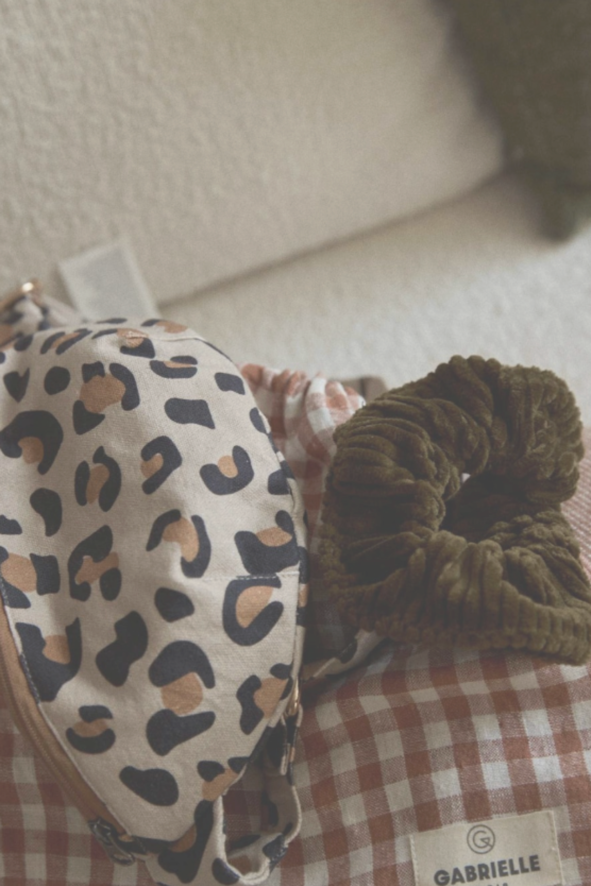 Olive Velvet Scrunchie