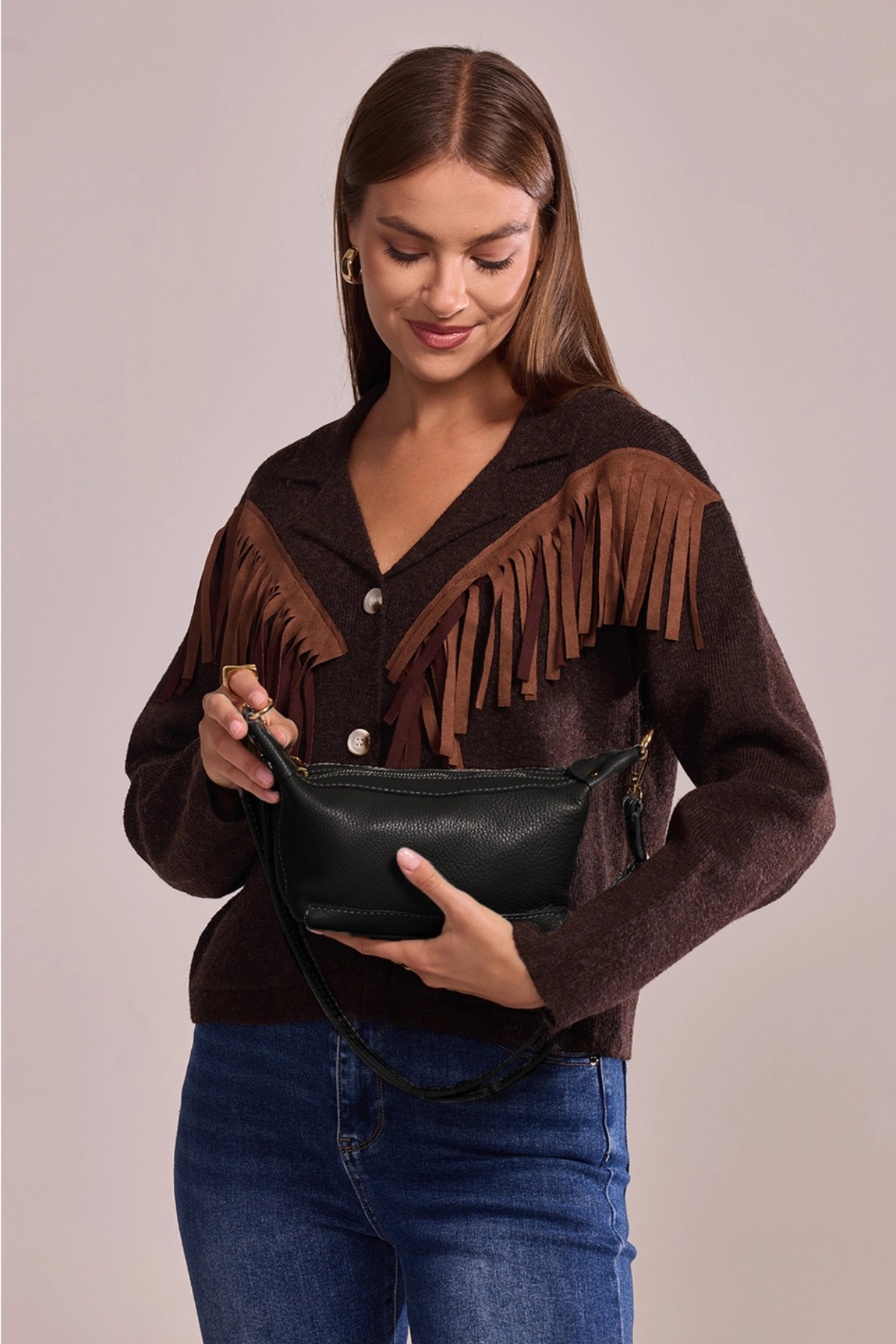 ARWEN Leather Shoulder Bag