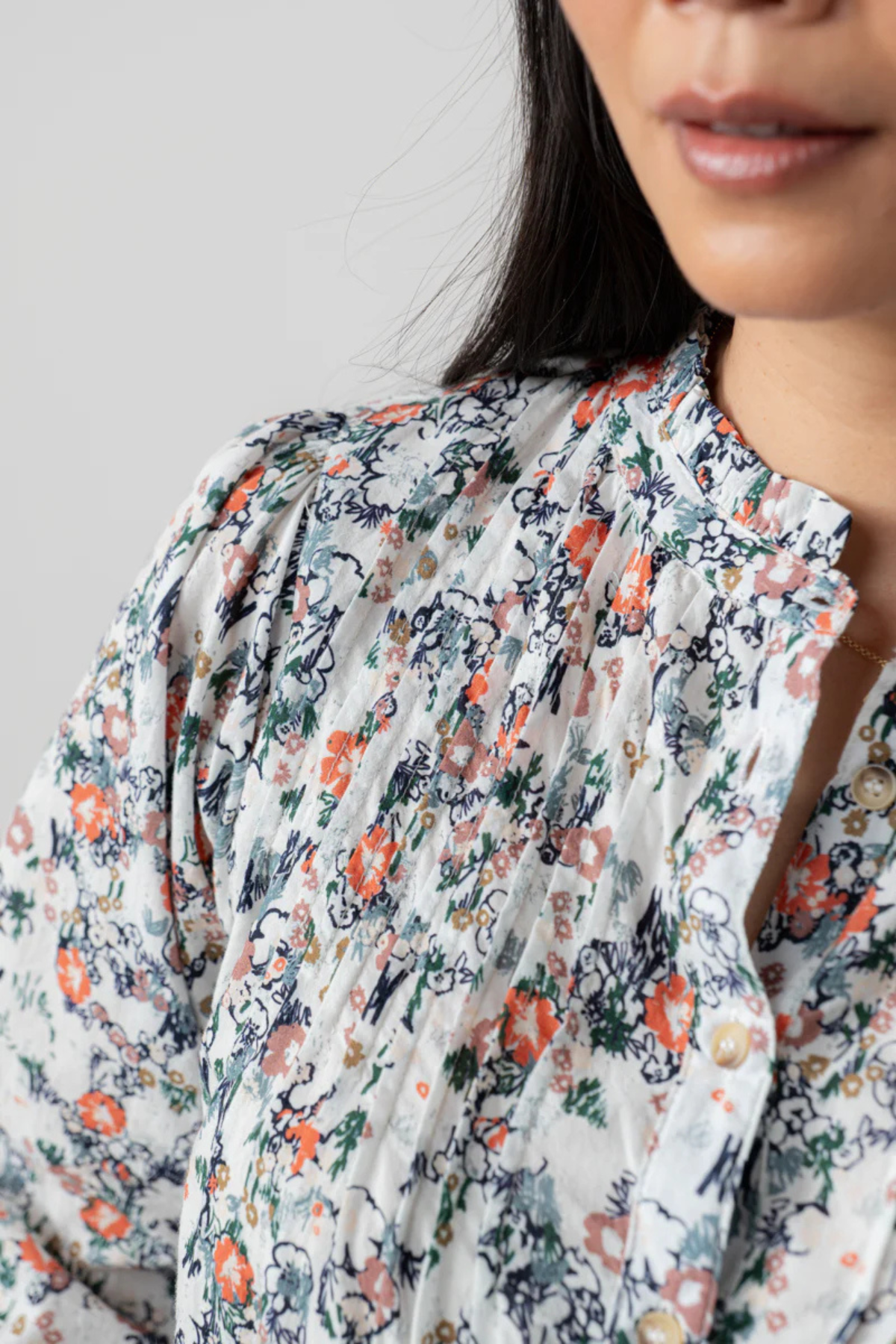 Flora Blouse Feather Ditsy