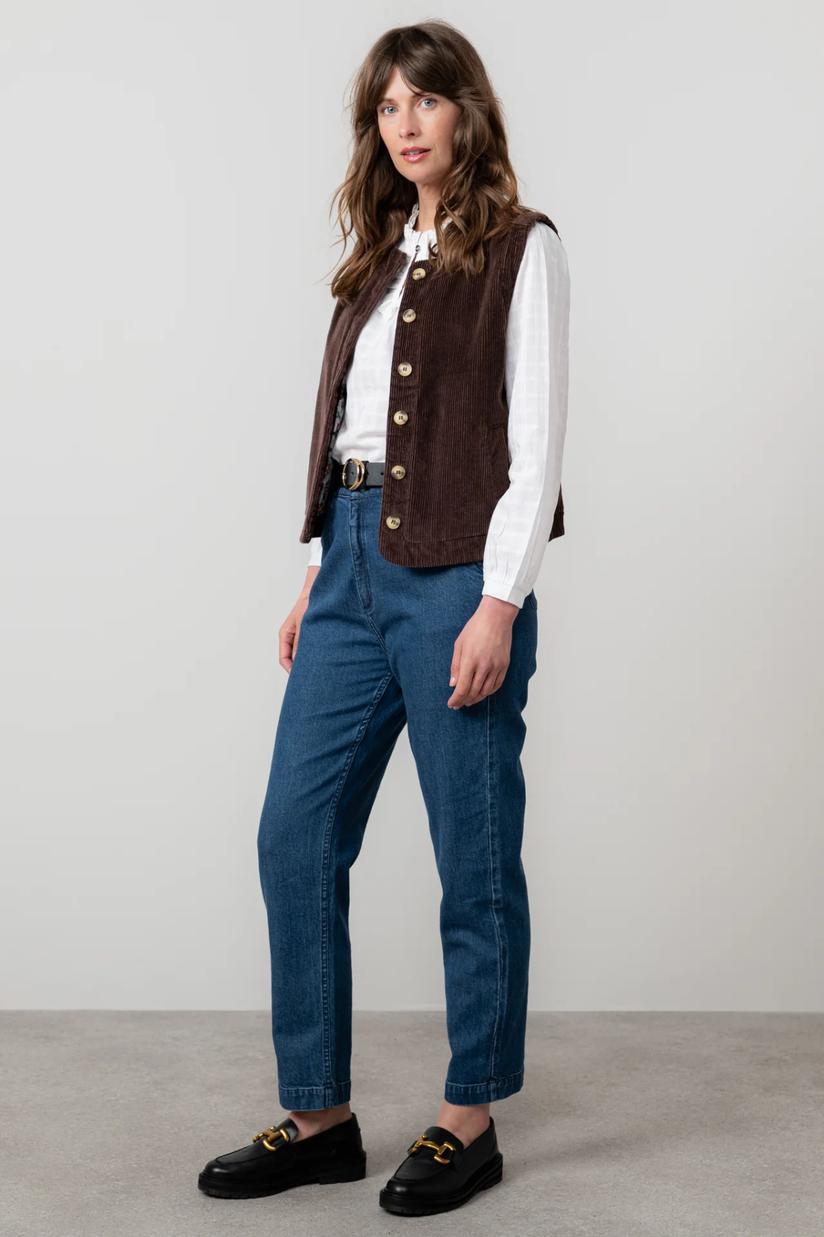 Chocolate Cord Gilet