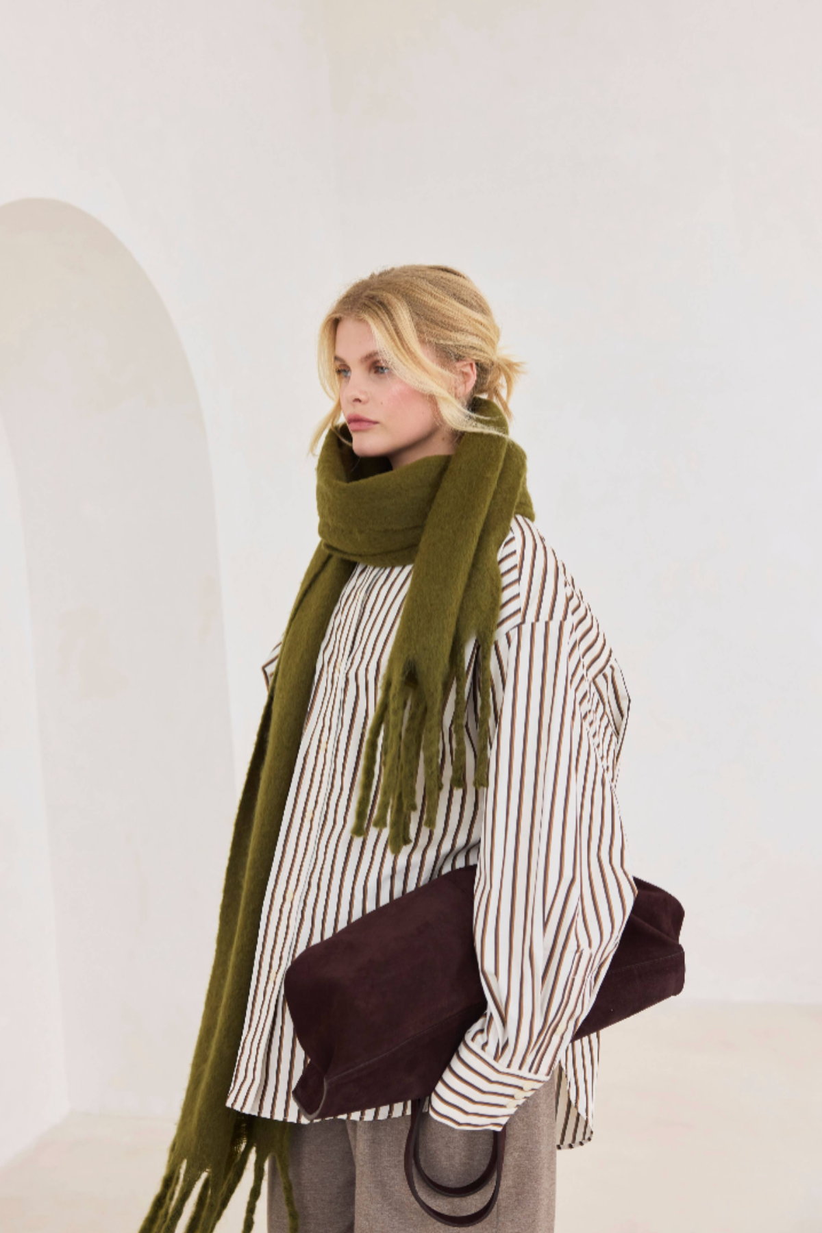 The Reykjavik Scarf - 100% Recycled - Sea Kelp