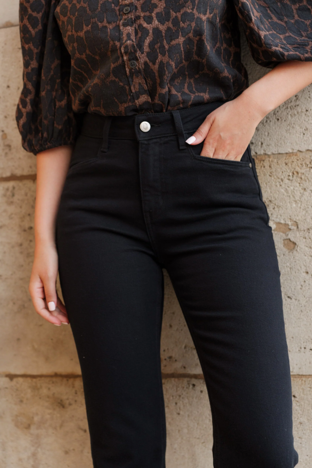 Milena Cigarette Black Jeans