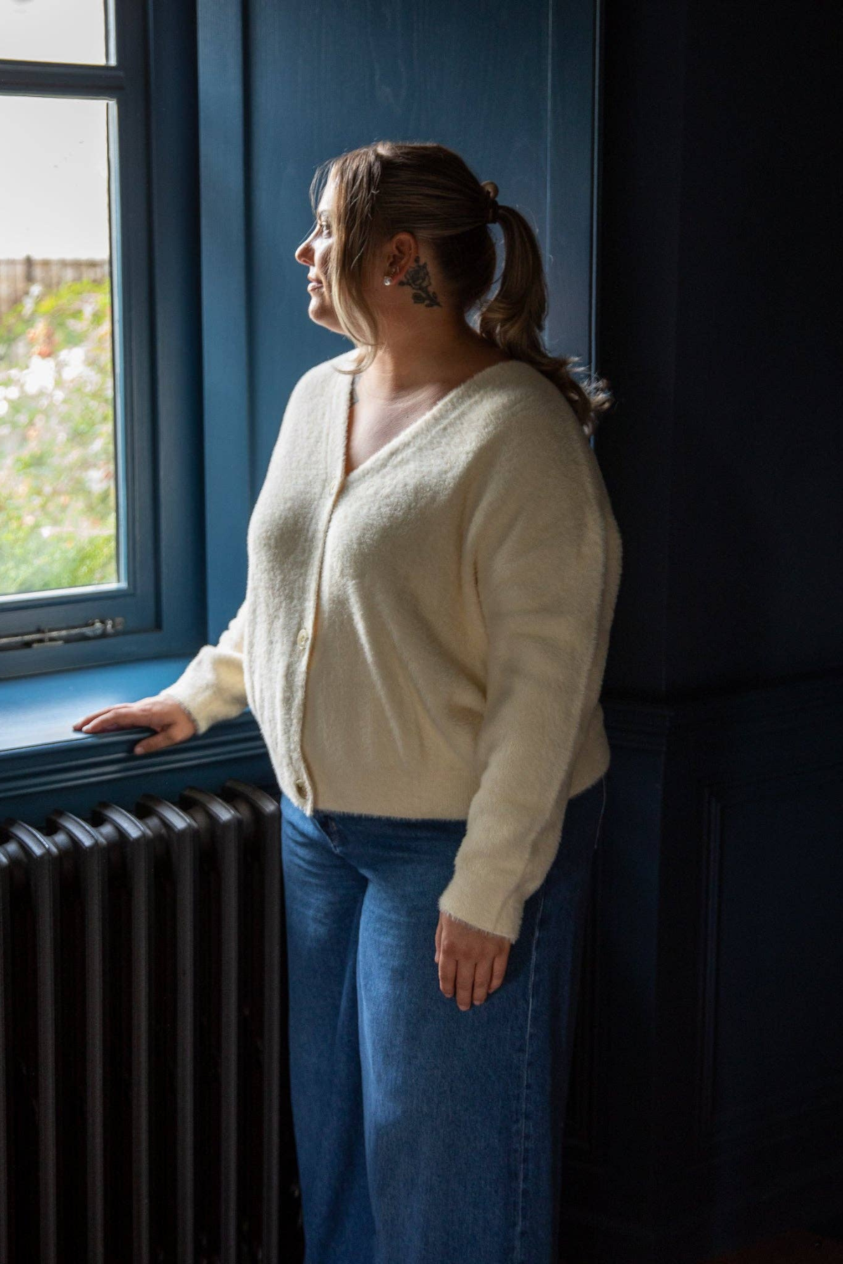 Liz Cardigan - Ivory