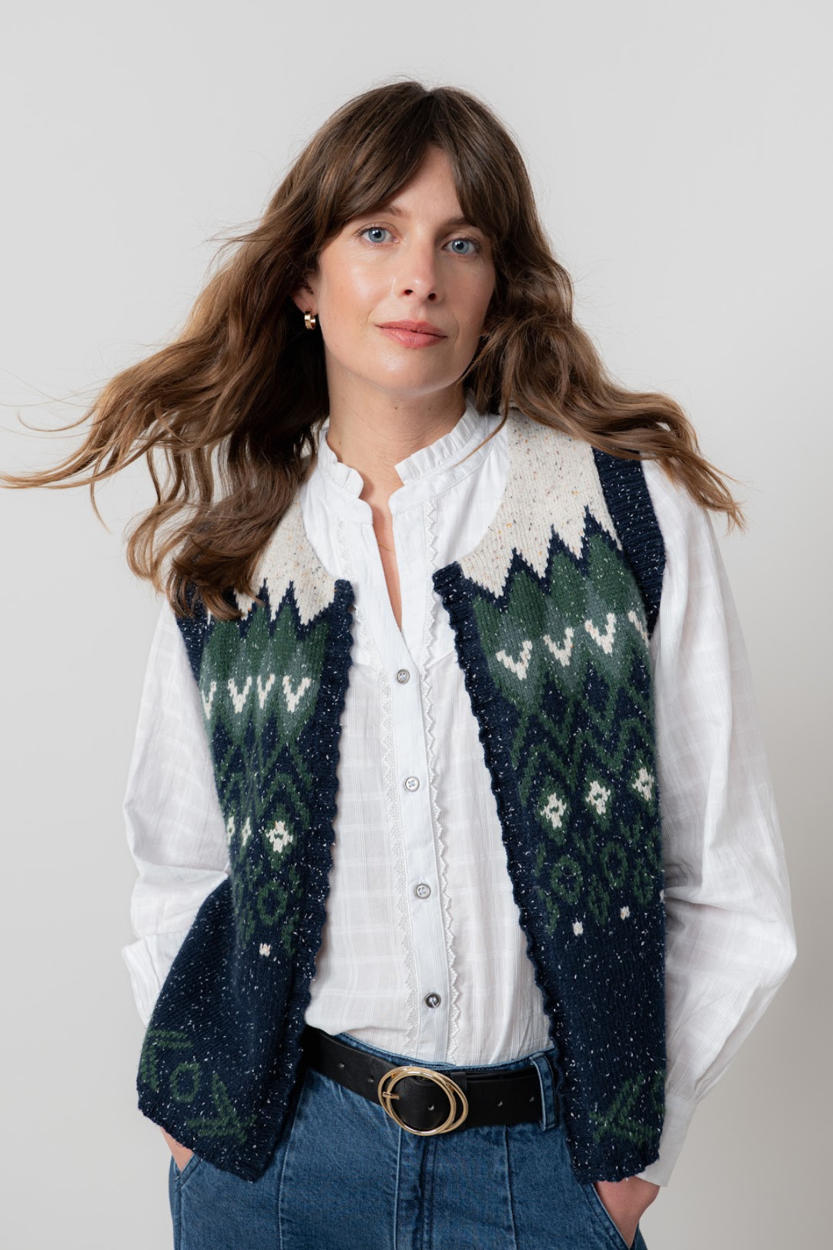 Suvi Waistcoat Tank Fleck Knit