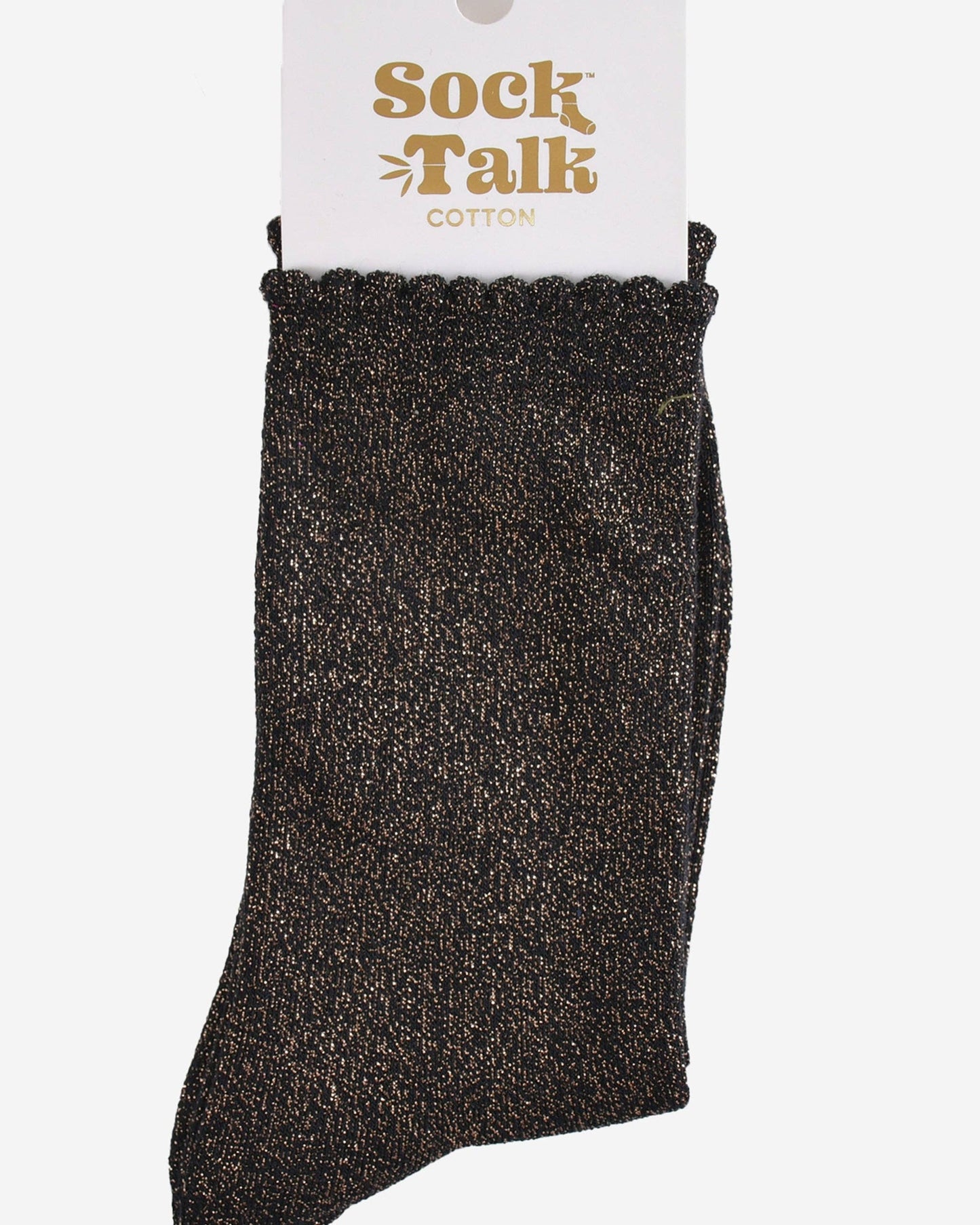Bronze Glitter Socks