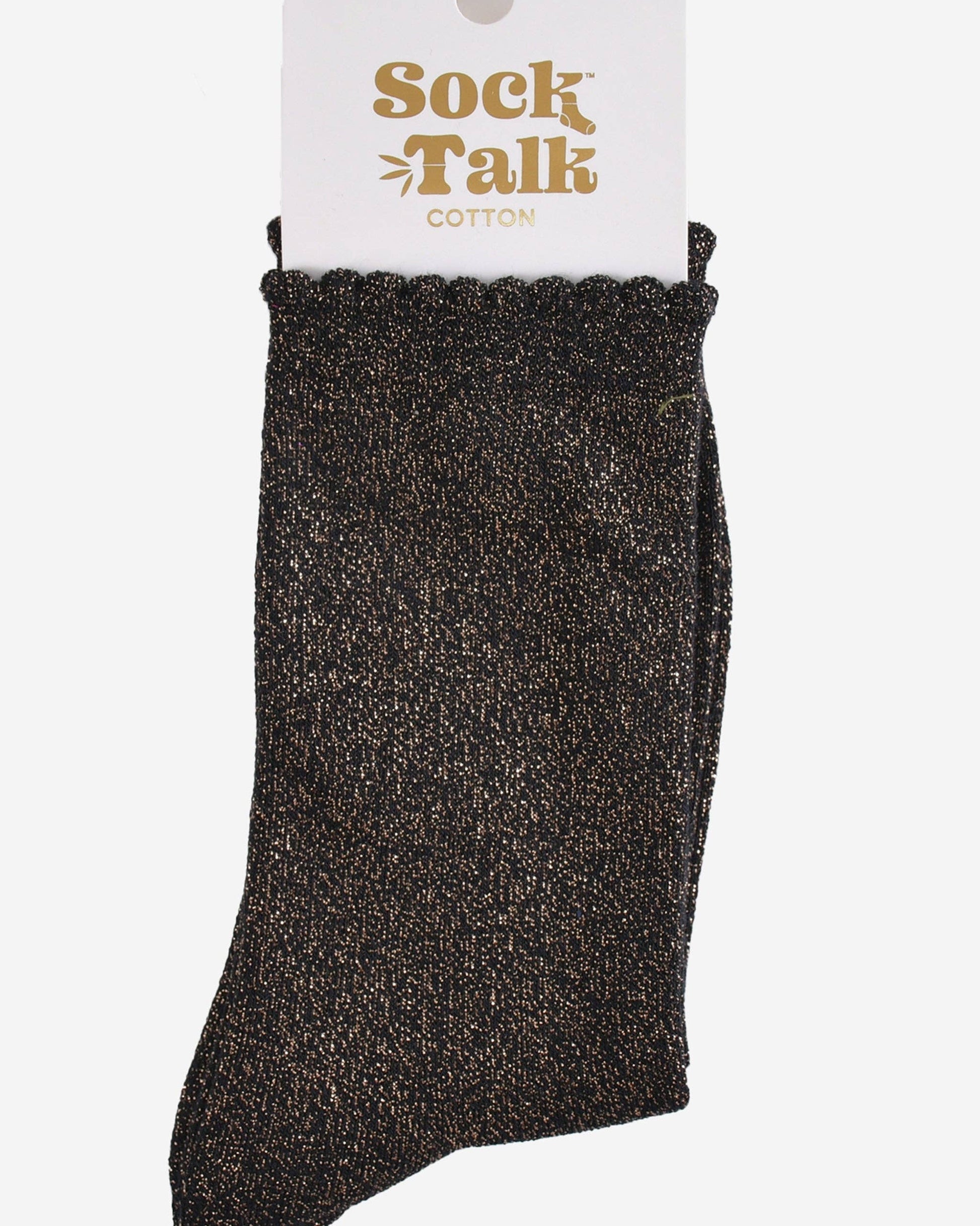 Bronze Glitter Socks
