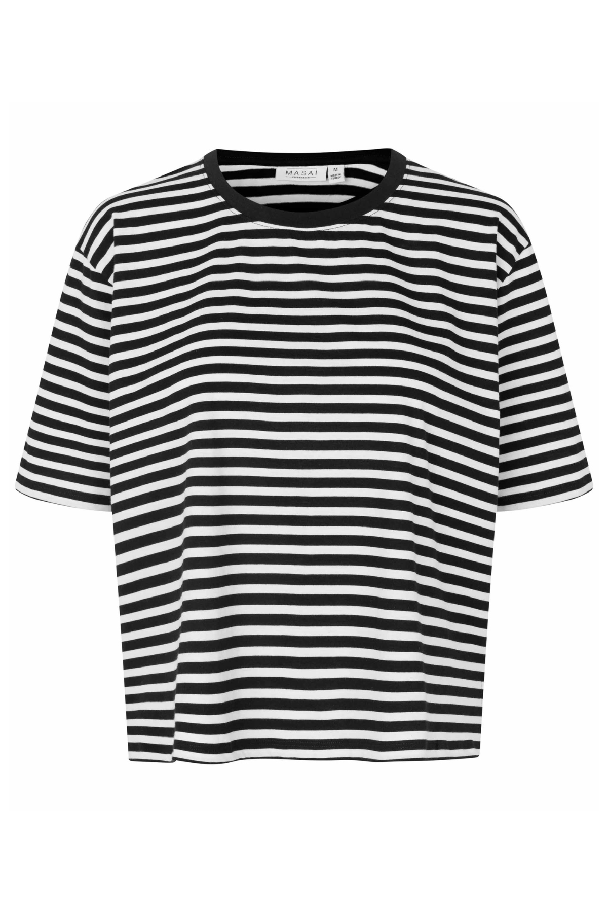 SALE3 - MaDoreann T-shirt - Black and White Stripe