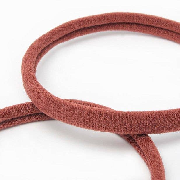 Recycled Polyester Hair Elastics - Brown - XL