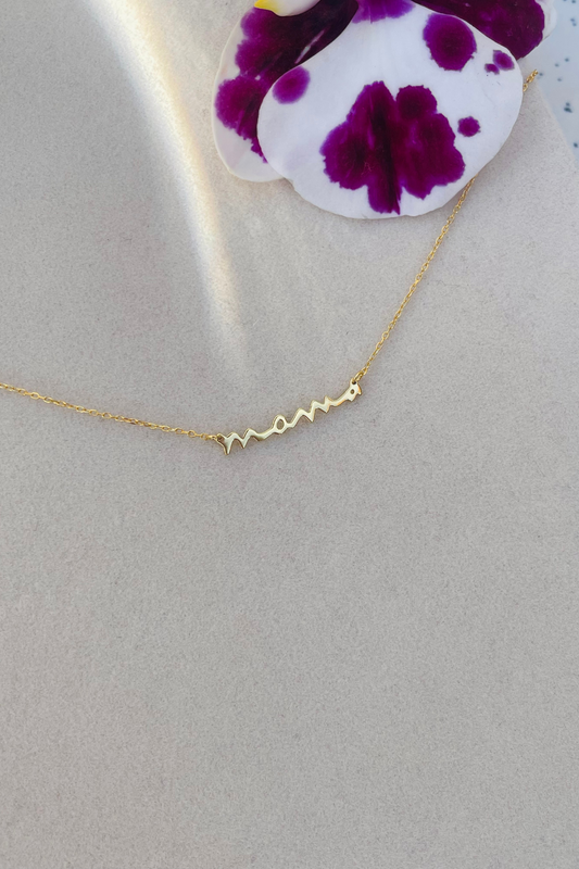 Sterling Silver Dainty 'Mama' Necklace