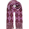 IAdahlia Pink Argyle Scarf