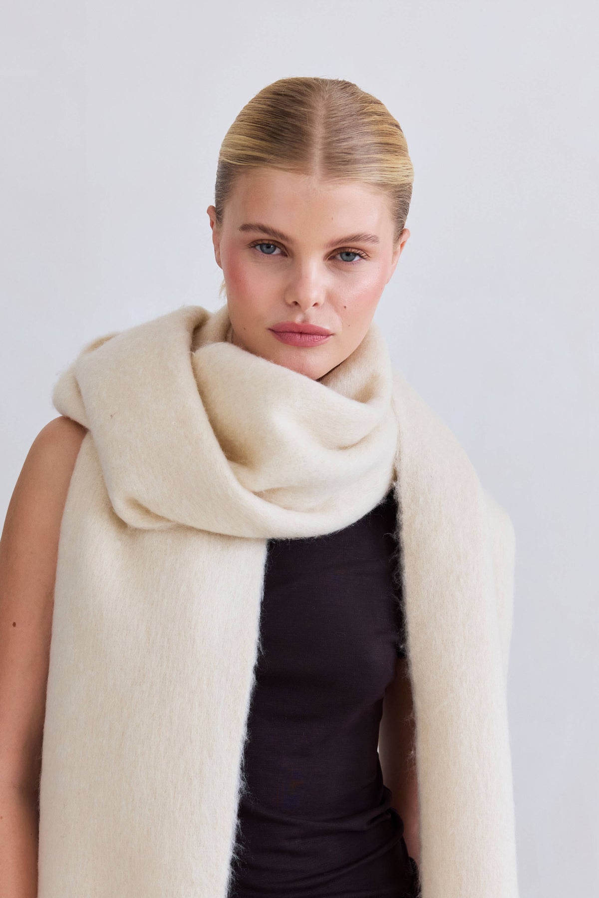 The Reykjavik Scarf - 100% Recycled - Pebble Beige