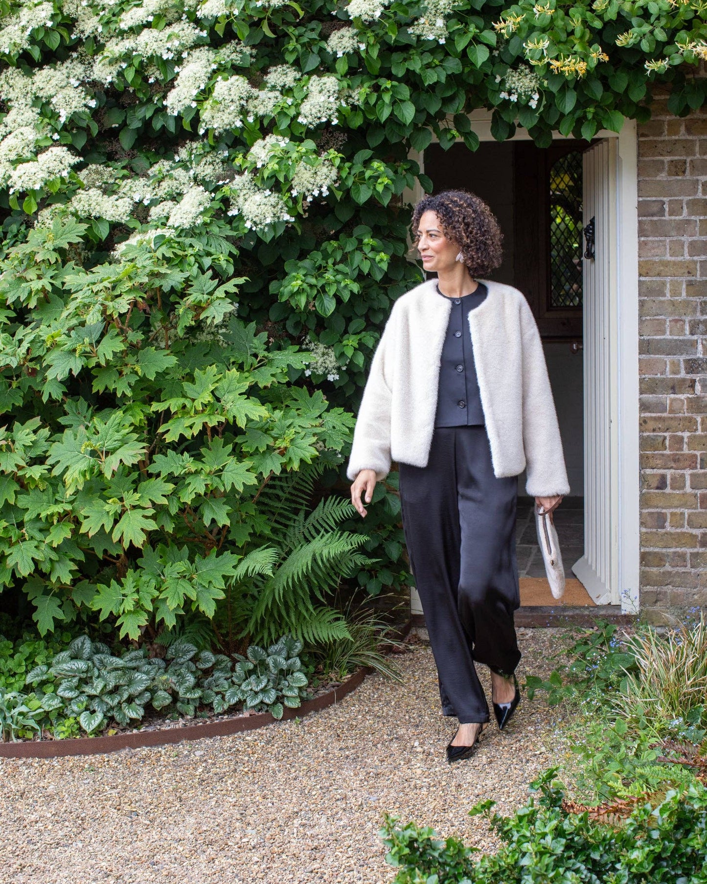 Delilah Coat  - Bone White