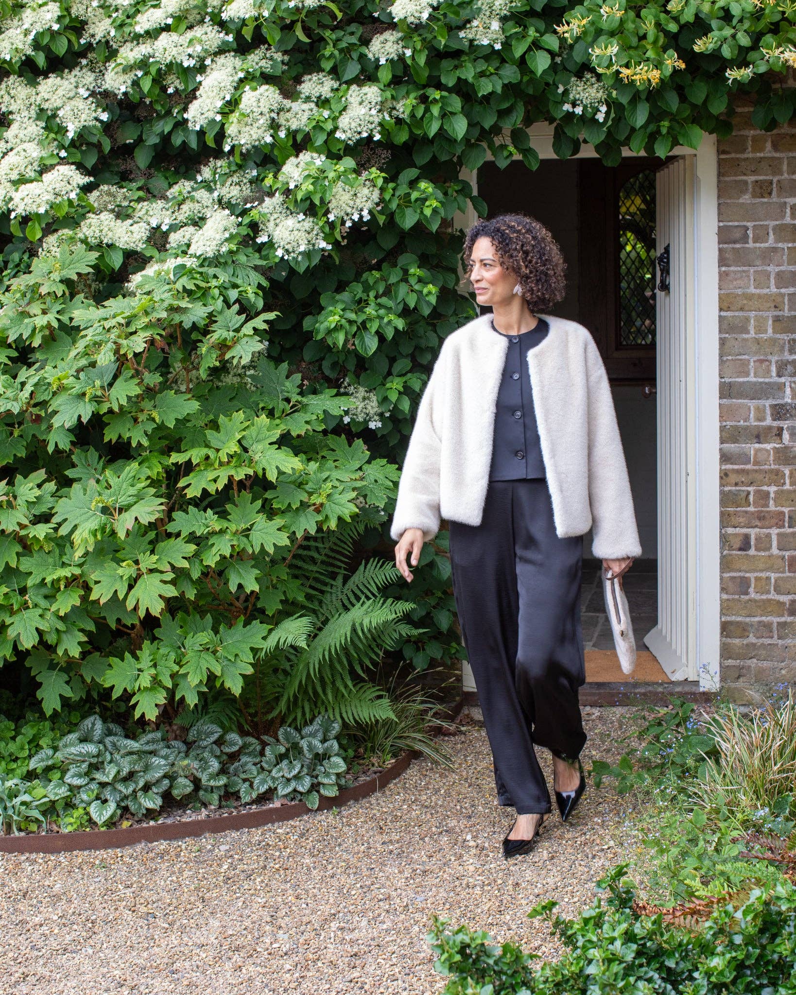 Delilah Coat  - Bone White