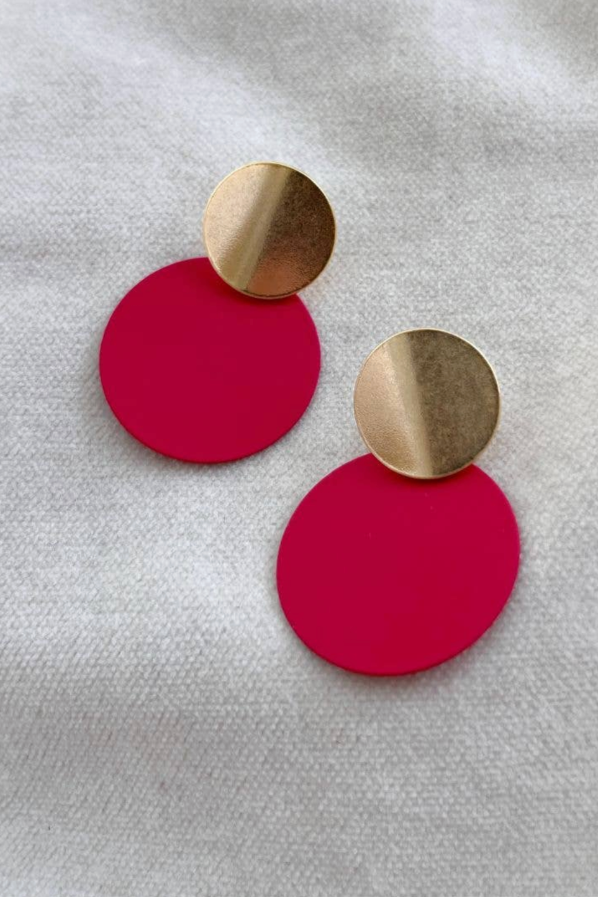 Circle Statement Earrings - Various Colours