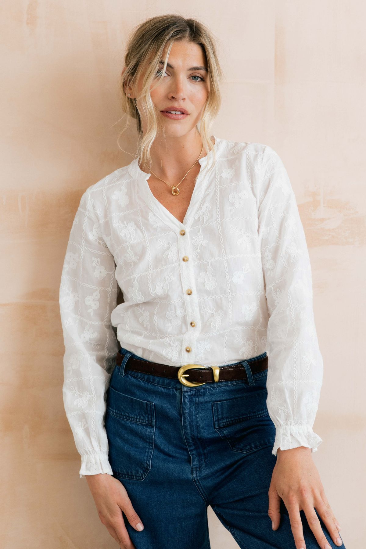 Pintail Blouse Embroidered Patchwork