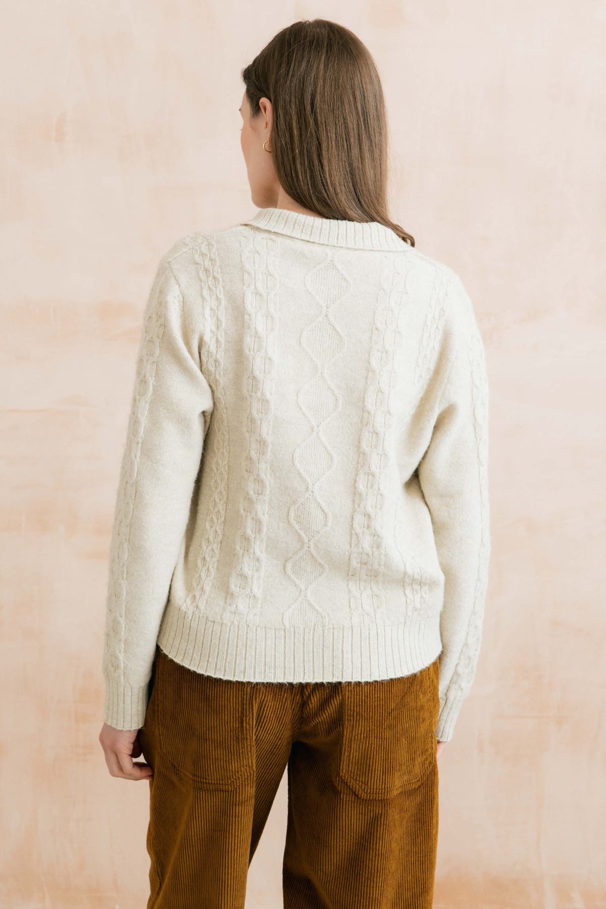 Studio Jumper Cable Knit - Oatmeal