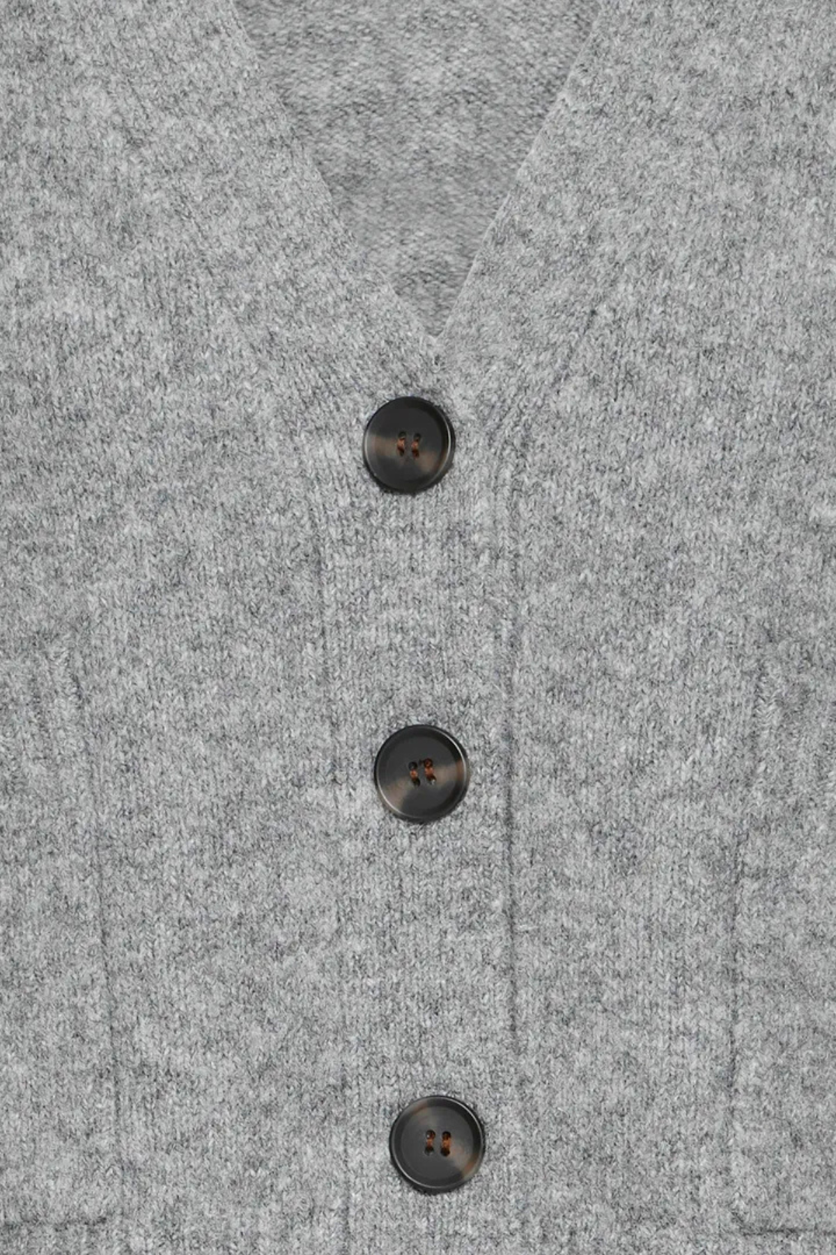 BYOTTI Cardigan - Mid Grey Melange