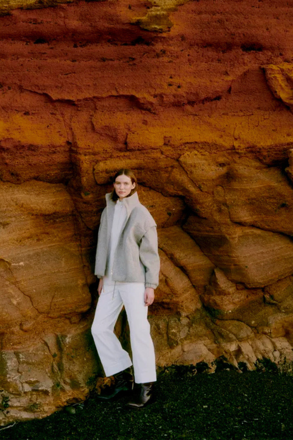 BYDASIK Cropped Pants - White