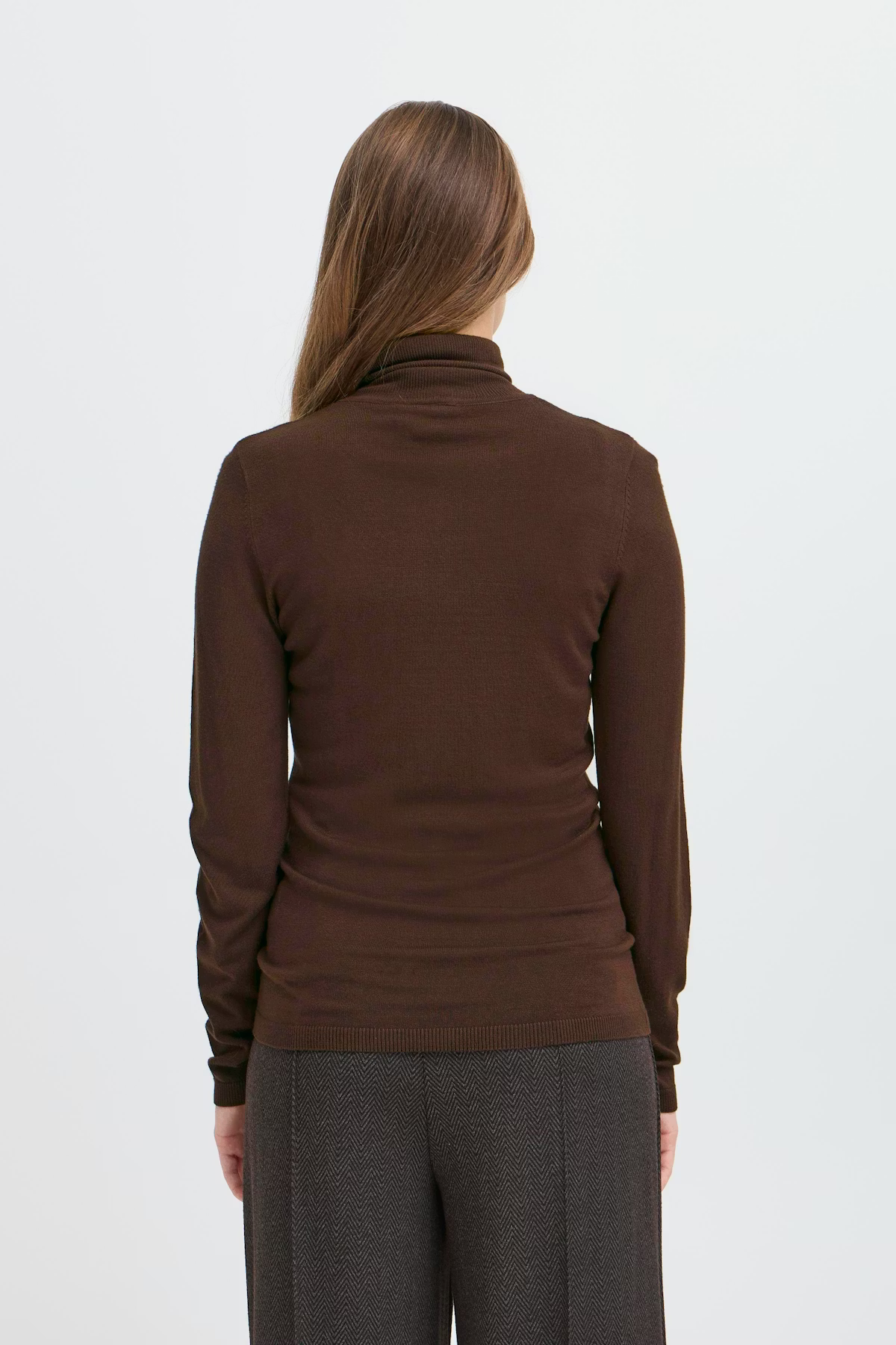 IHMAFA Roll neck Knit - Coffee Bean