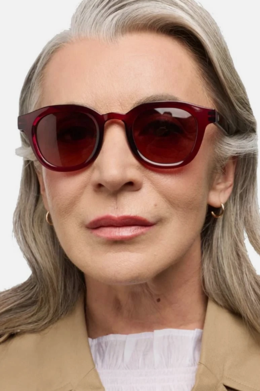 Andy Glossy Cherry Lacquer Sunglasses