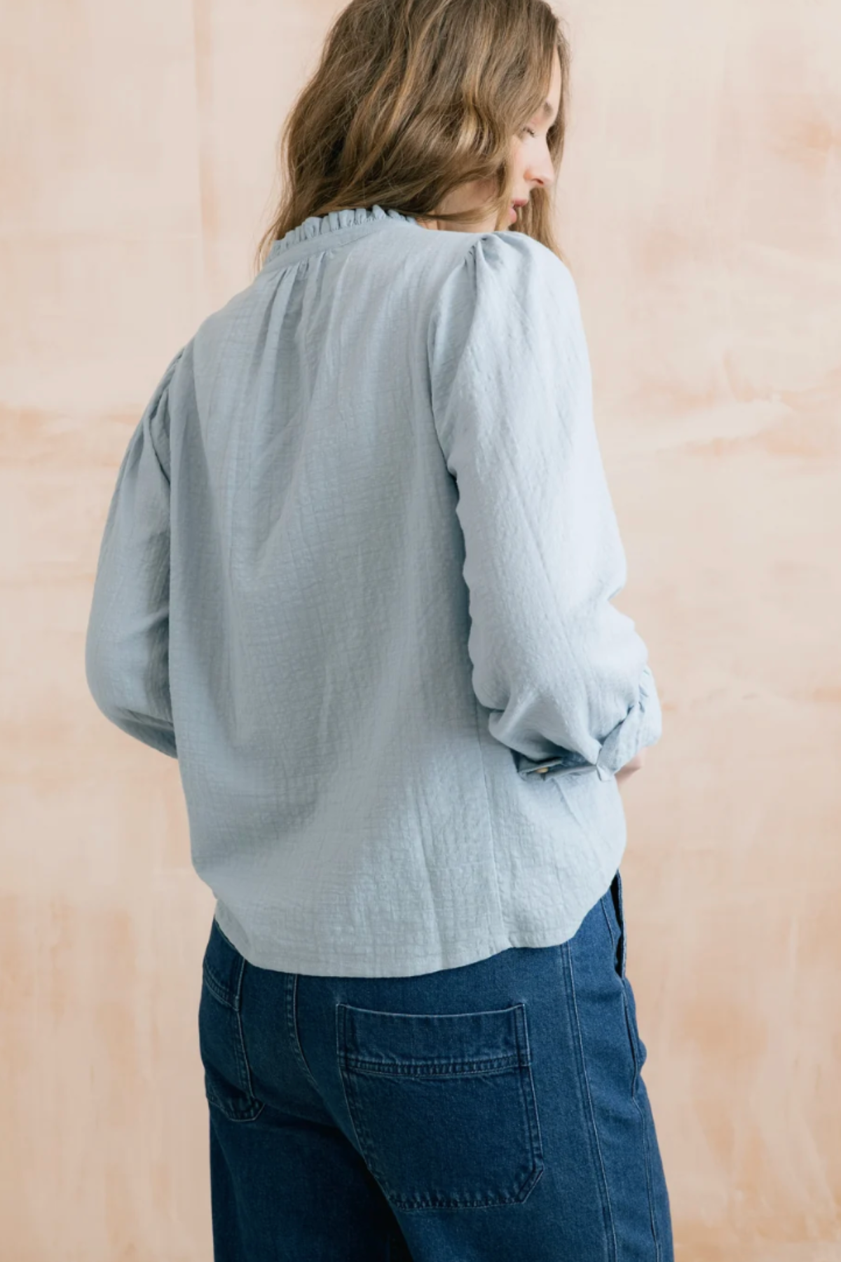 Flora Blouse Plain Check