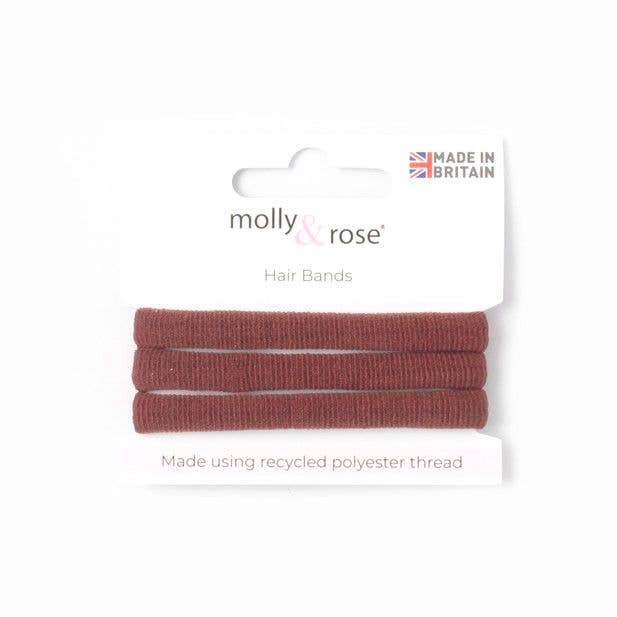 Recycled Polyester Jersey Elastics - Brown