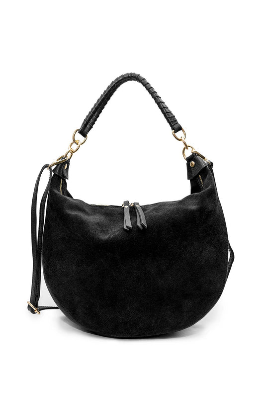 NADINE Suede Shoulder Bag