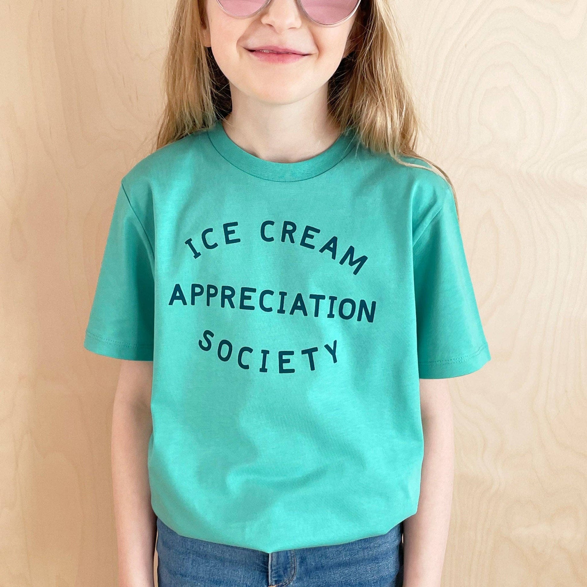 Official Ice Cream Appreciation Society - Kid's T-shirt - Tropical Turquoise