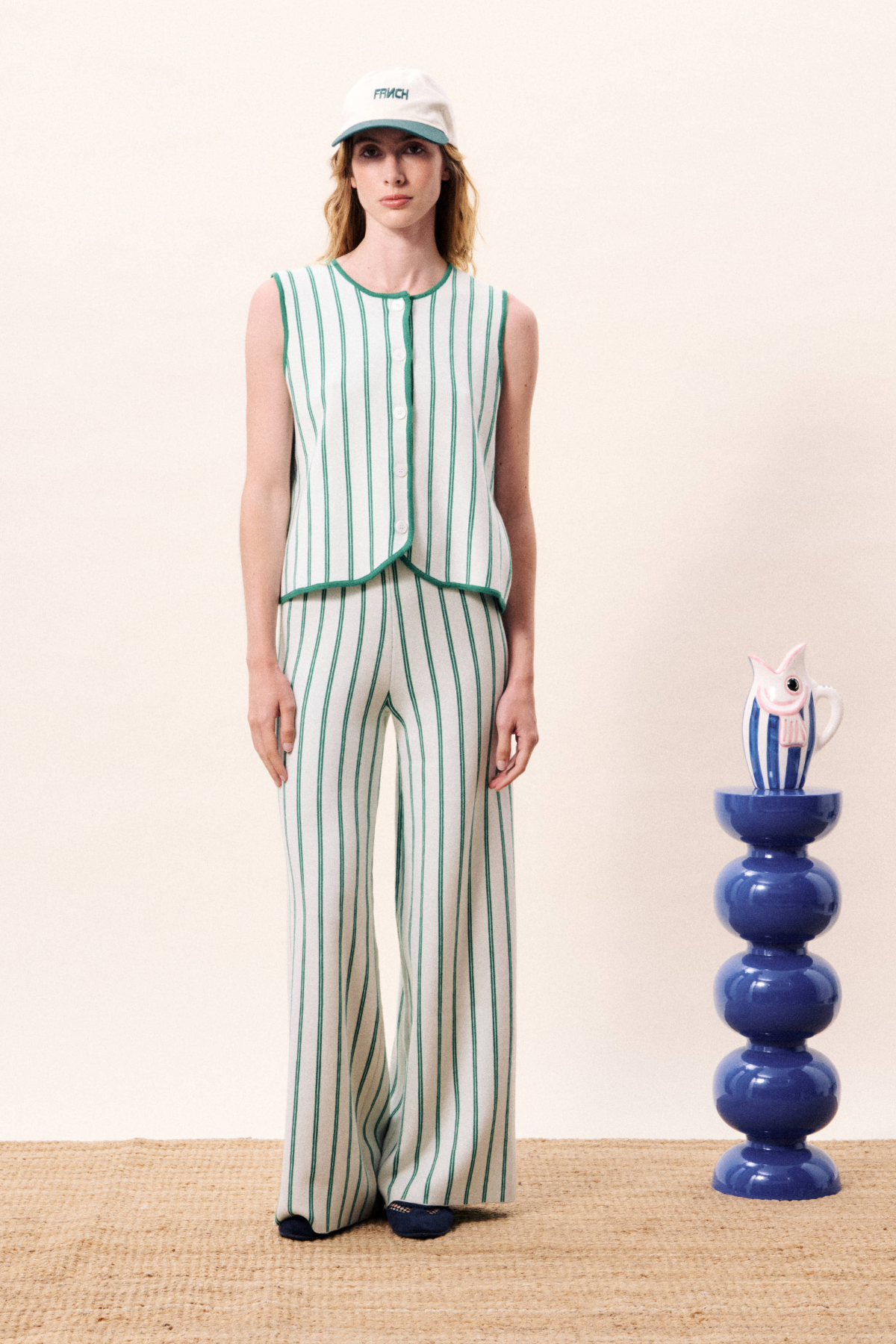 Green Stripe Waistcoat