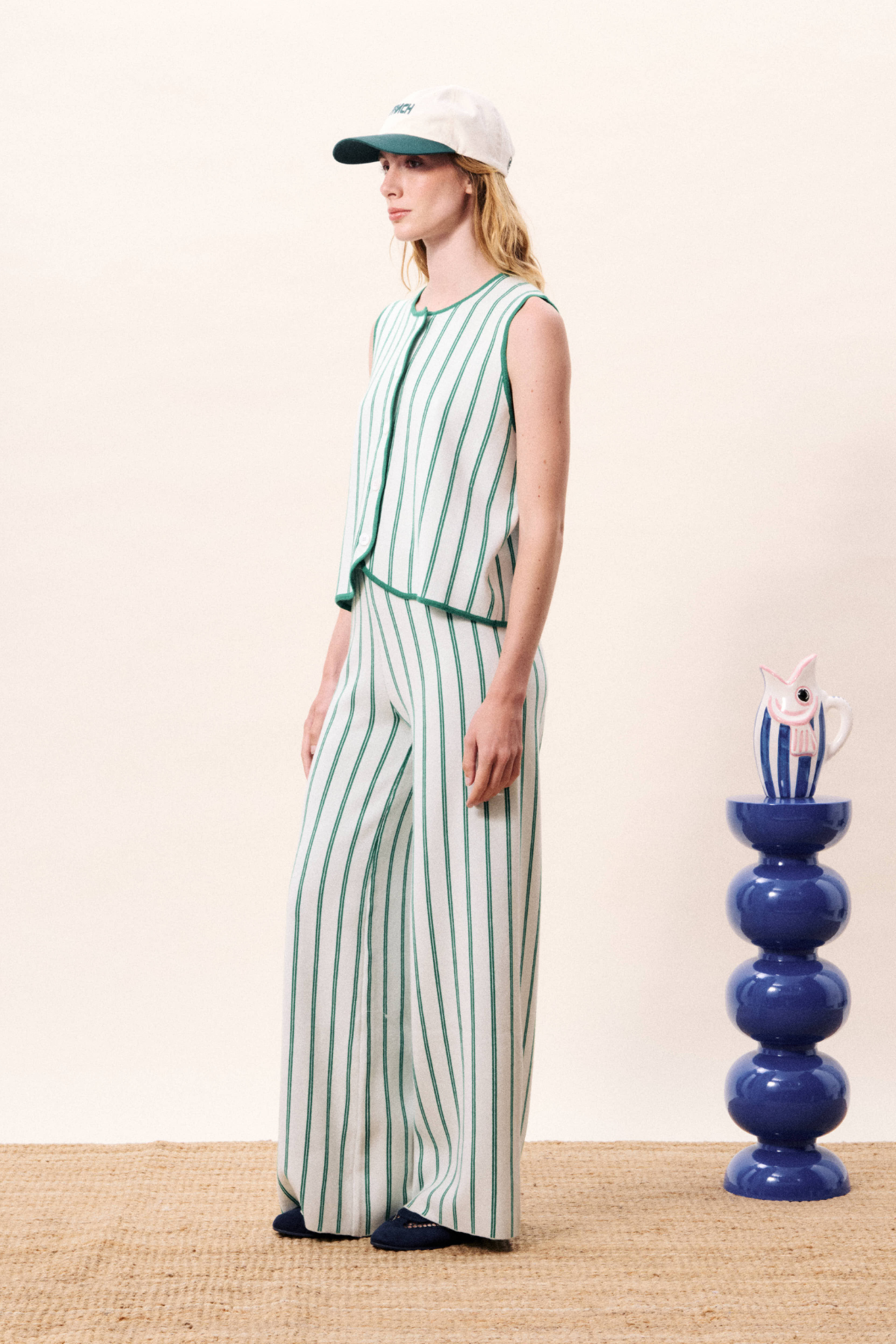 Green Stripe Waistcoat