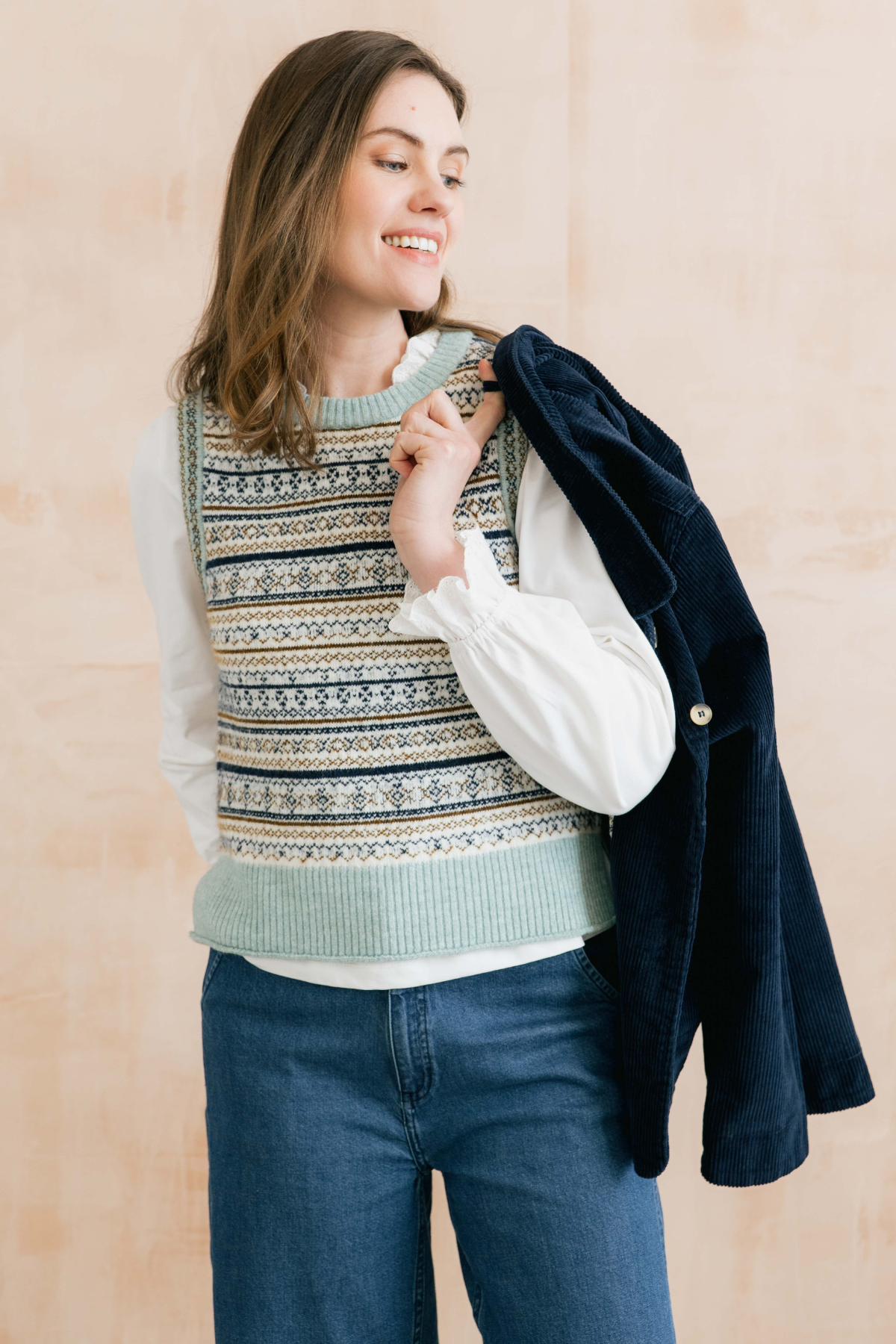 Joan Fair Isle Tank Fair Isle Knit
