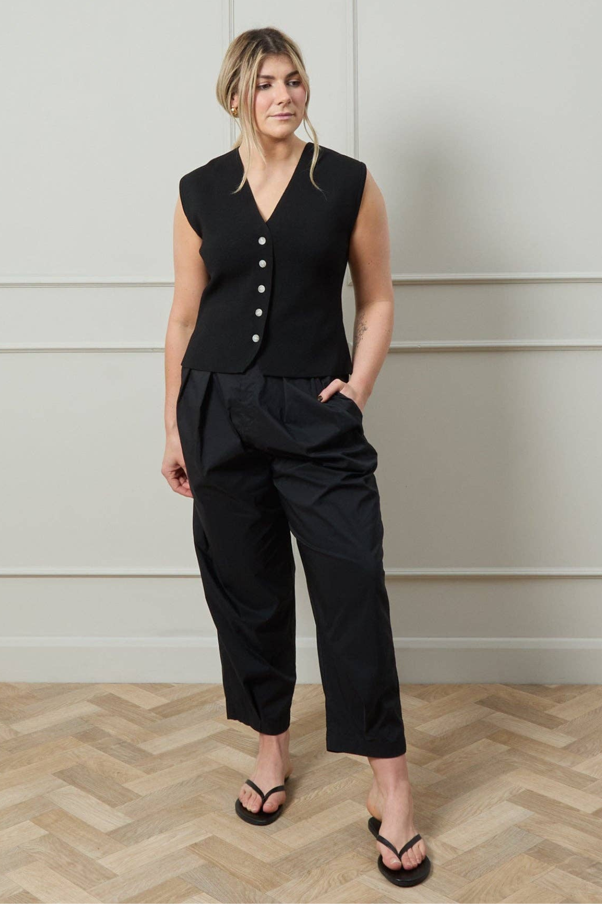 Peta Waistcoat - Black