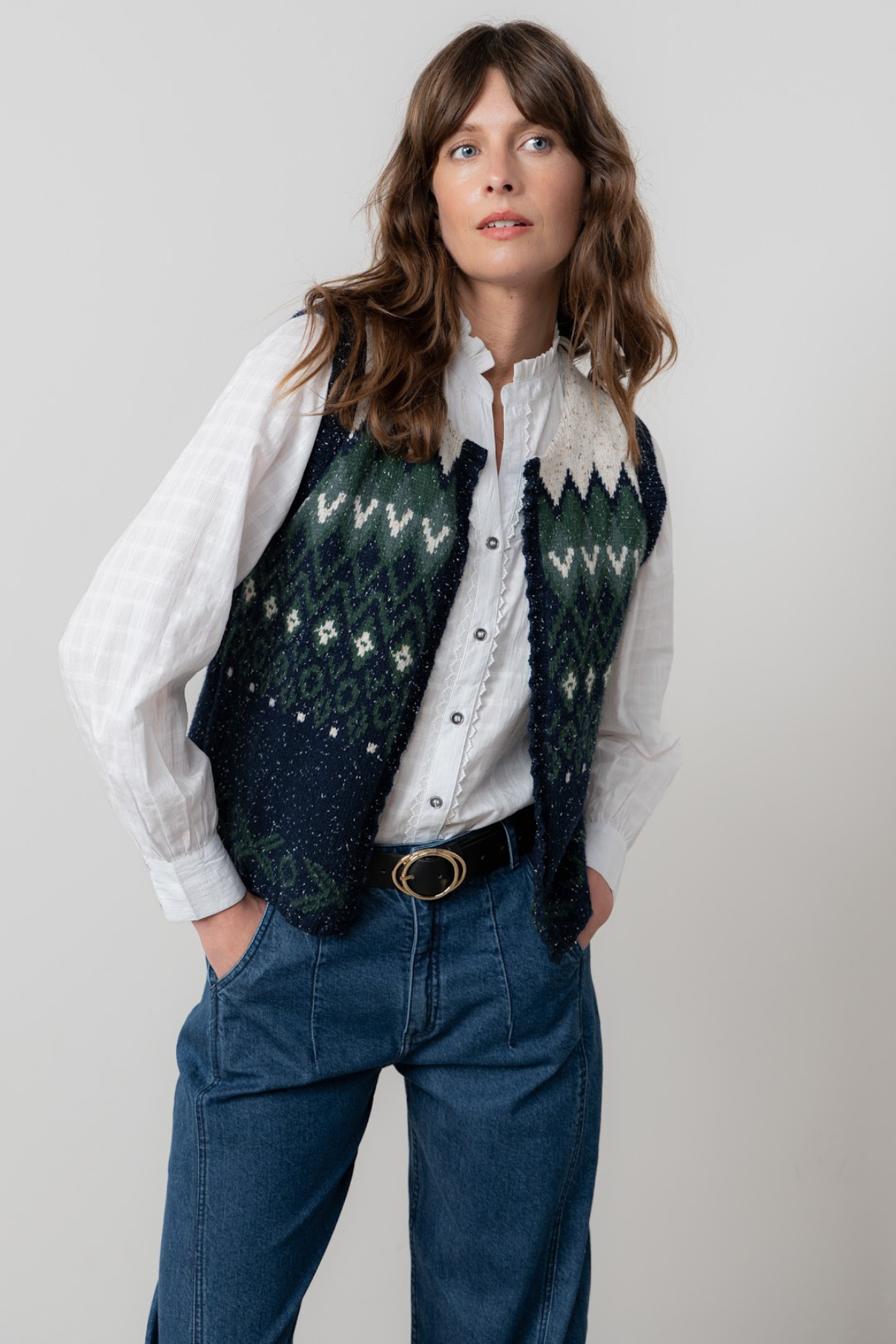 Suvi Waistcoat Tank Fleck Knit