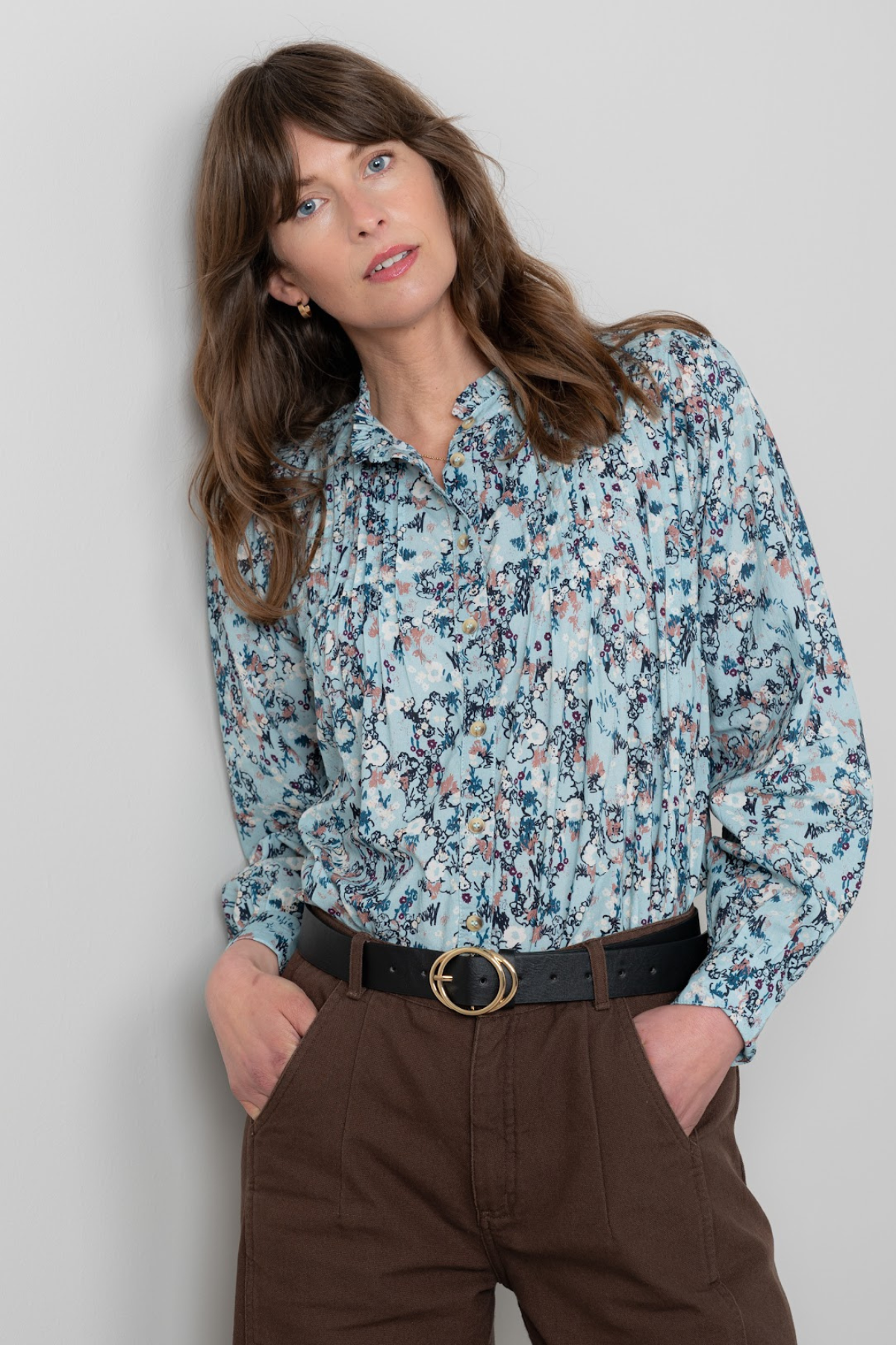 Flora Blouse Feather Ditsy