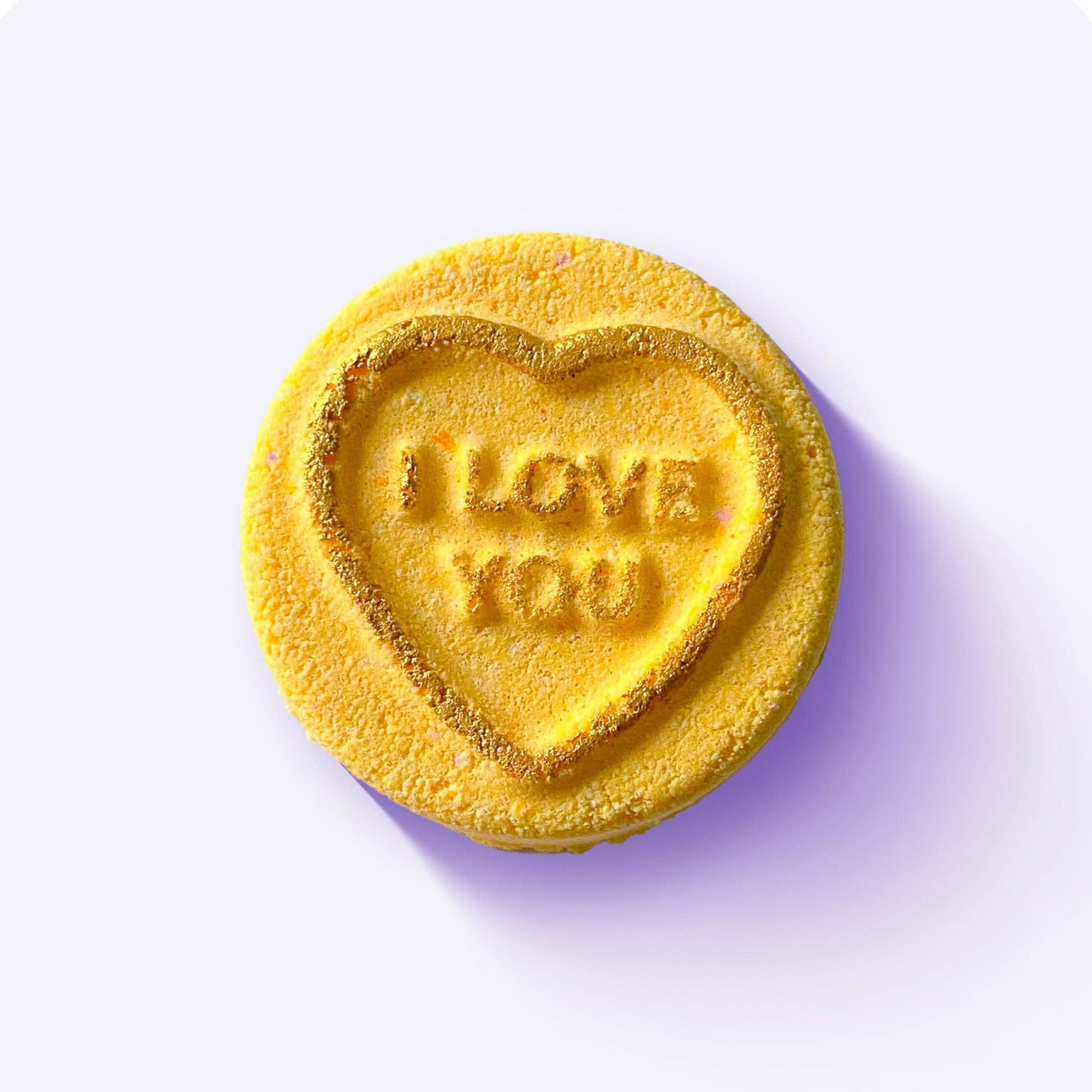 Yellow Candy Heart  'I Love You' Bath Bomb